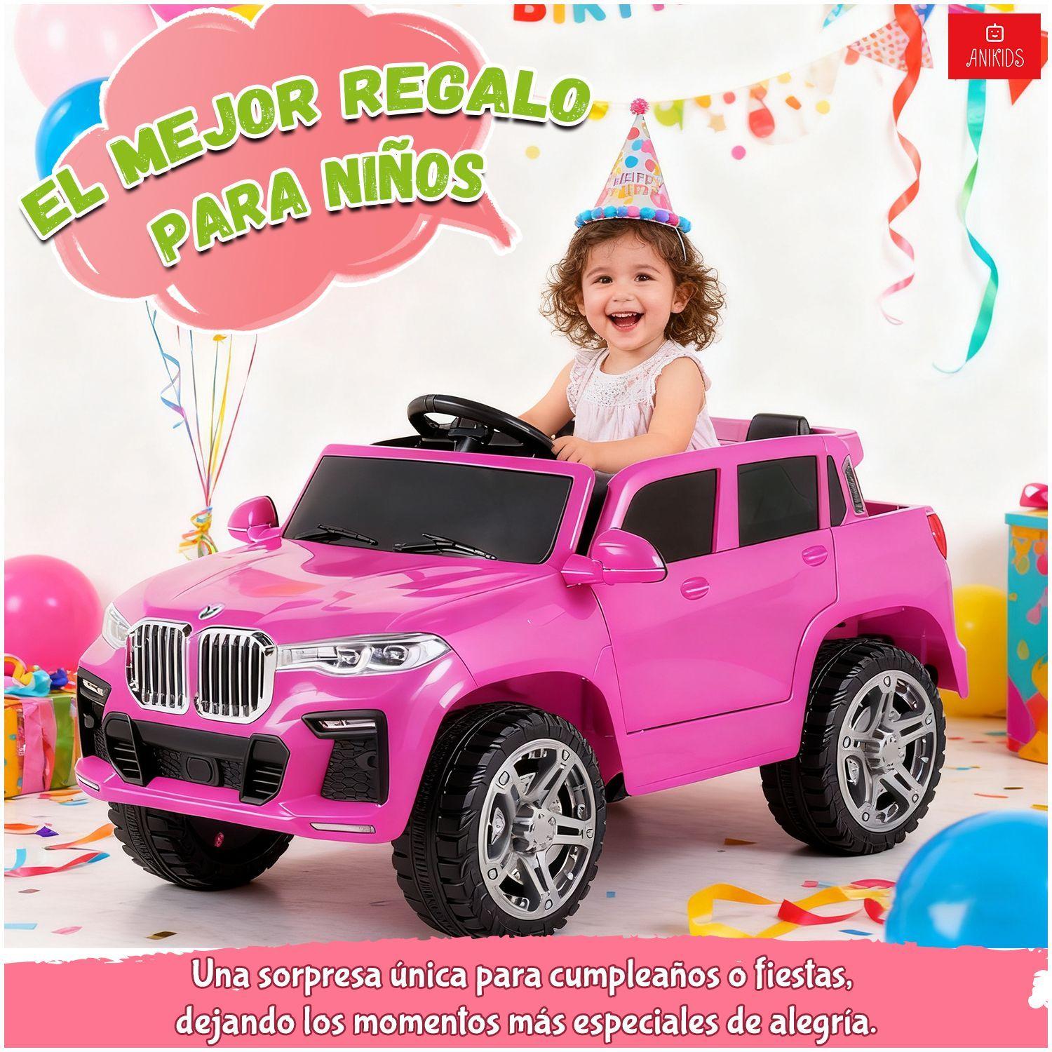 Auto Electrico Para Ninos Ninas 12v 7ah Control Remoto Suv Color Fucsia-8