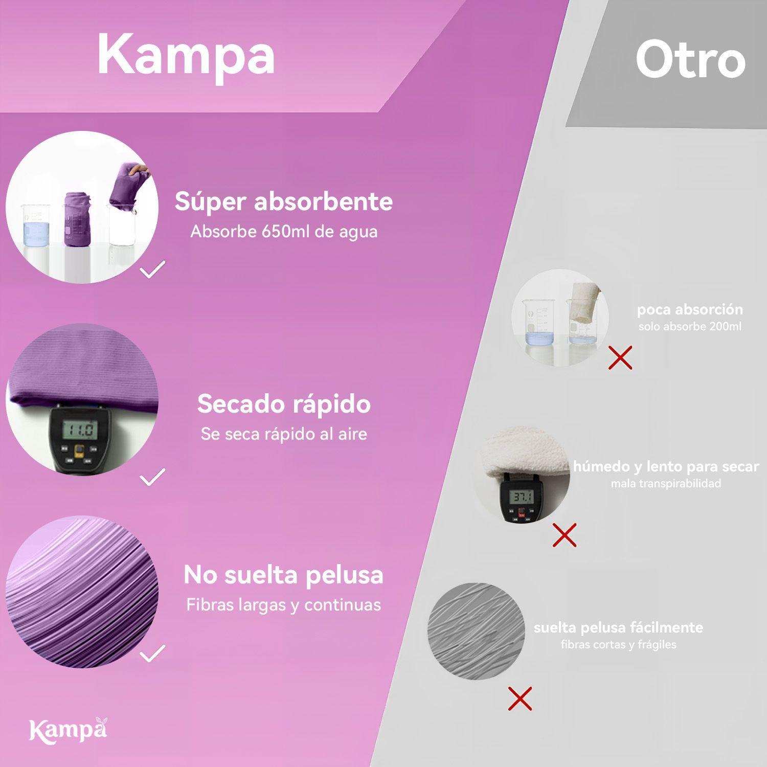 Toalla Microfibra 3pcs Secado Rapido Bano Viaje Deporte Lila-8