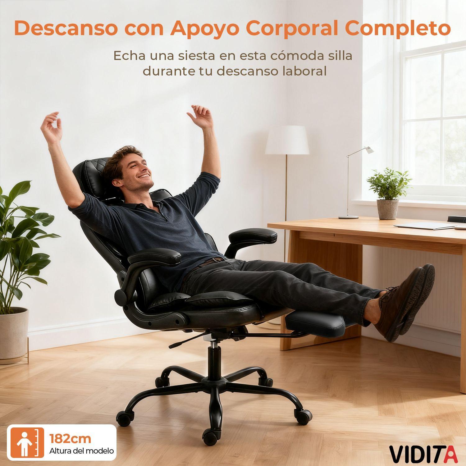 Silla Escritorio Ergonomica Hector Premium Super Acolchada-8