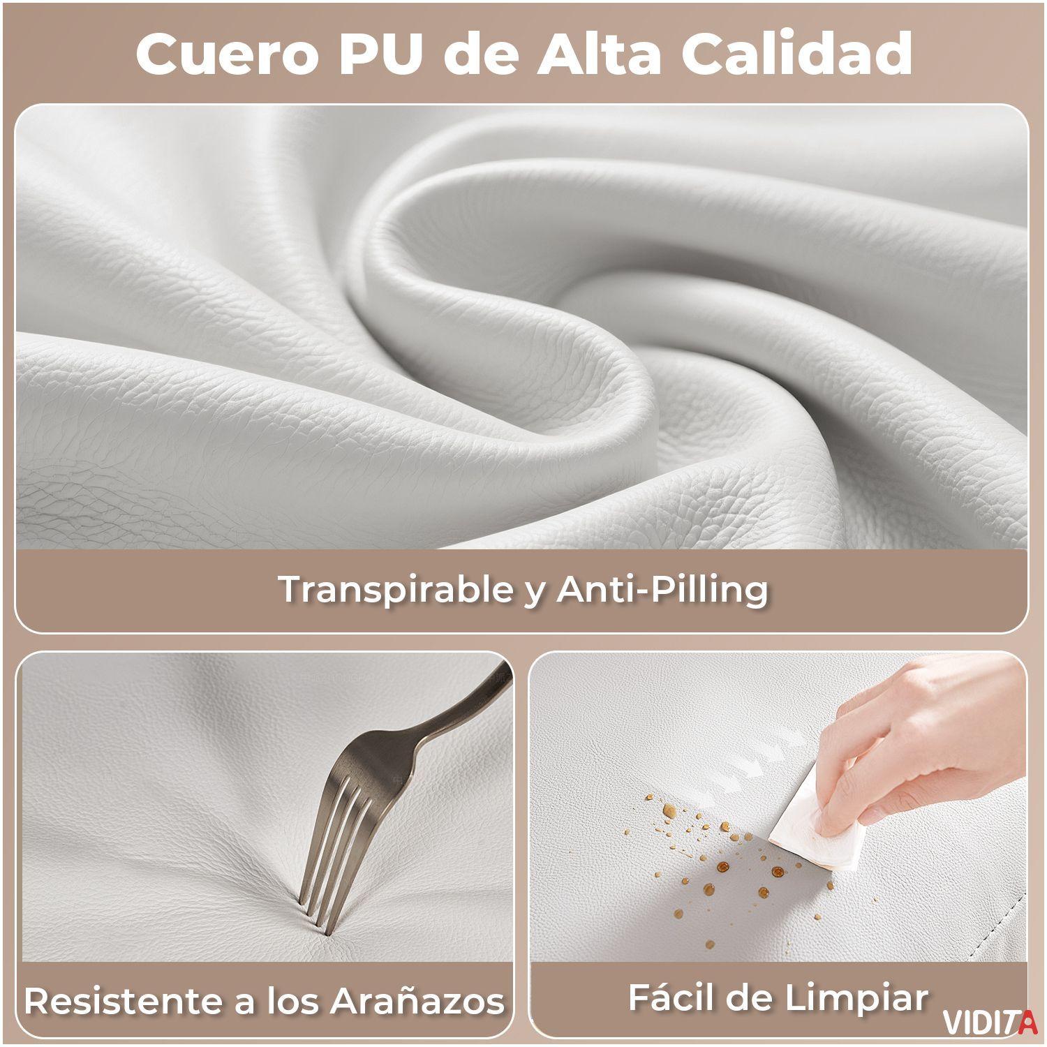 Silla De Escritorio Emilia Pro Ergonomica Cuero Pu Blanco-5