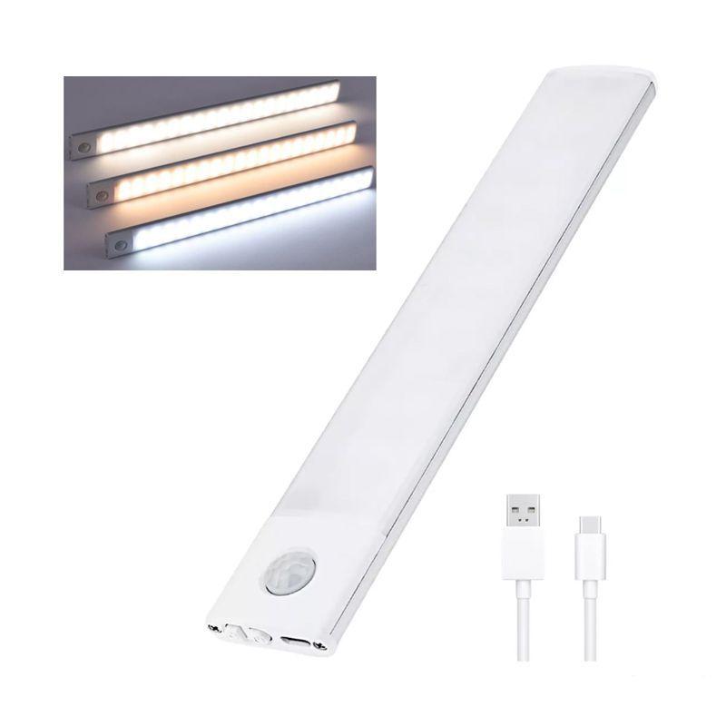 Lámpara Barra Led Inalámbrica Usb Sensor De Movimiento 10cm-0