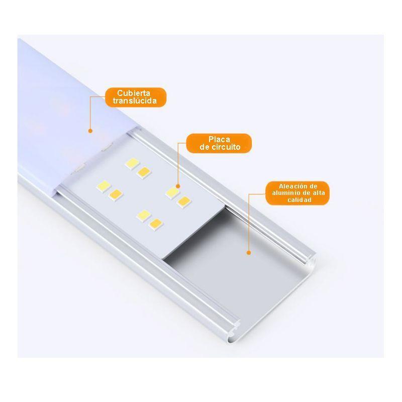 Lámpara Barra Led Inalámbrica Usb Sensor De Movimiento 10cm-2