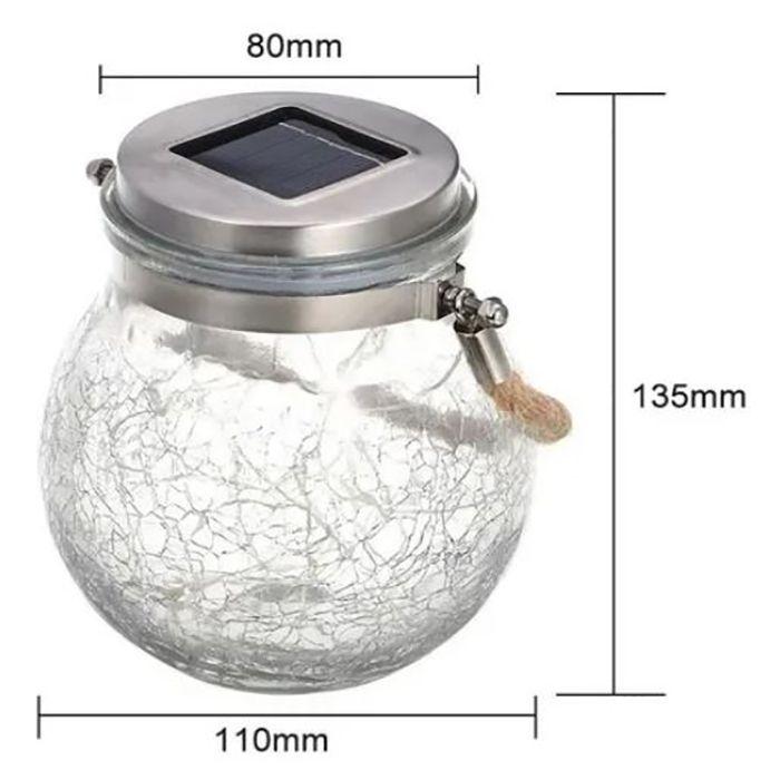 Lámpara solar Led colgante para jardín luz cálida-2