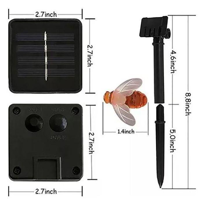 Luces carga solar 50 Led tipo abeja 7m-4