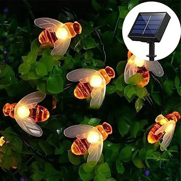 Luces carga solar 50 Led tipo abeja 7m-0