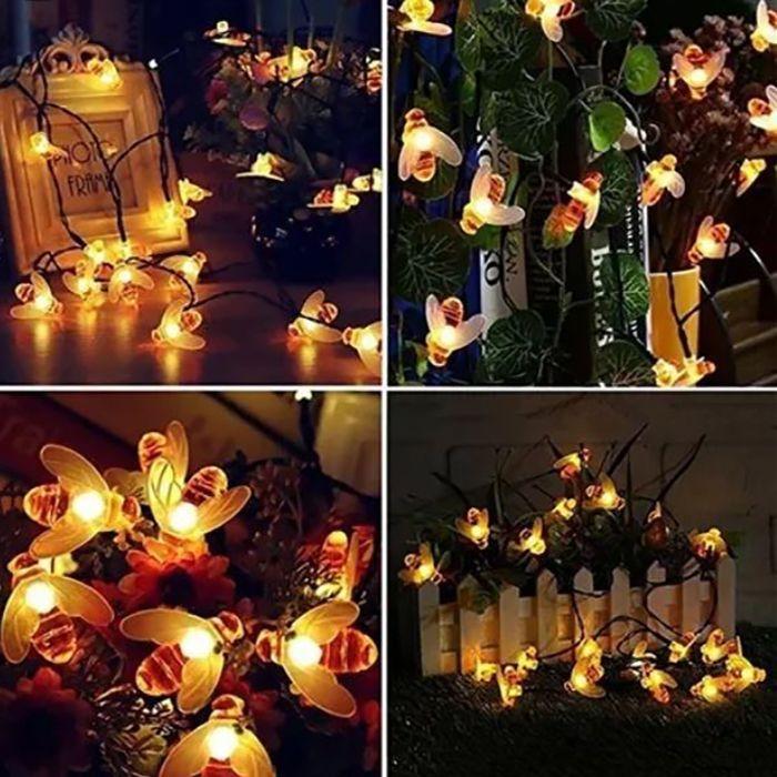 Luces carga solar 50 Led tipo abeja 7m-3