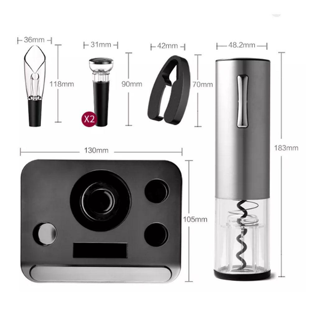 Sacacorchos eléctrico, cortador, aireador, tapones-2