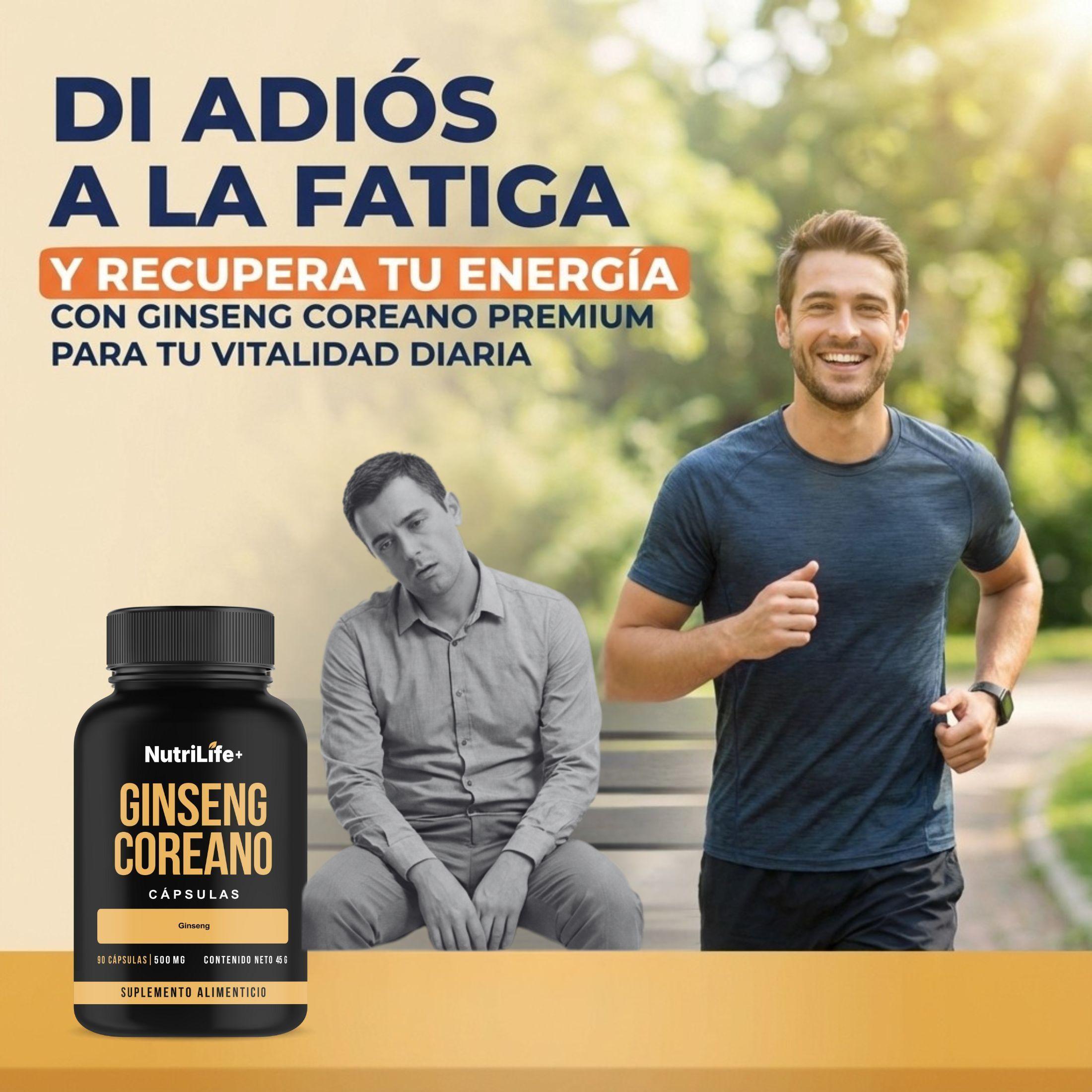 Pack 3 Ginseng Coreano Nutrilife Suplemento Natural para el Estr s y la Memoria-4