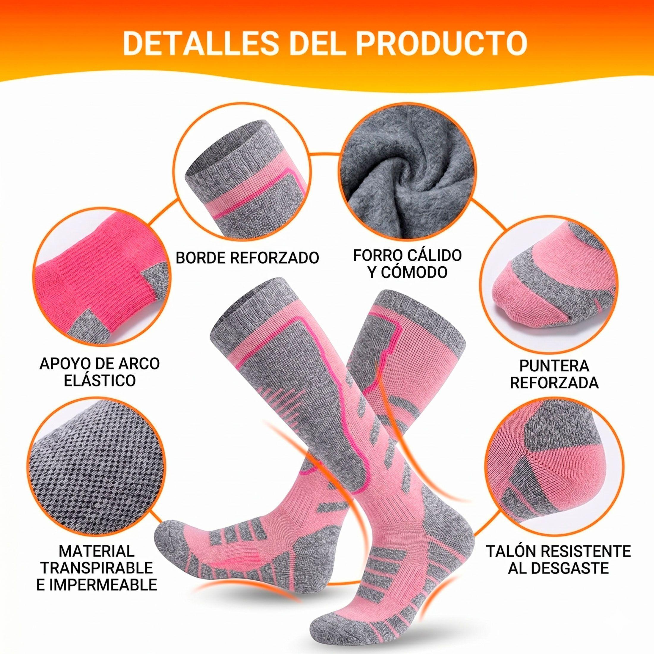 Calcetines Calefactables Talla Unica Gris Heat Holders-3