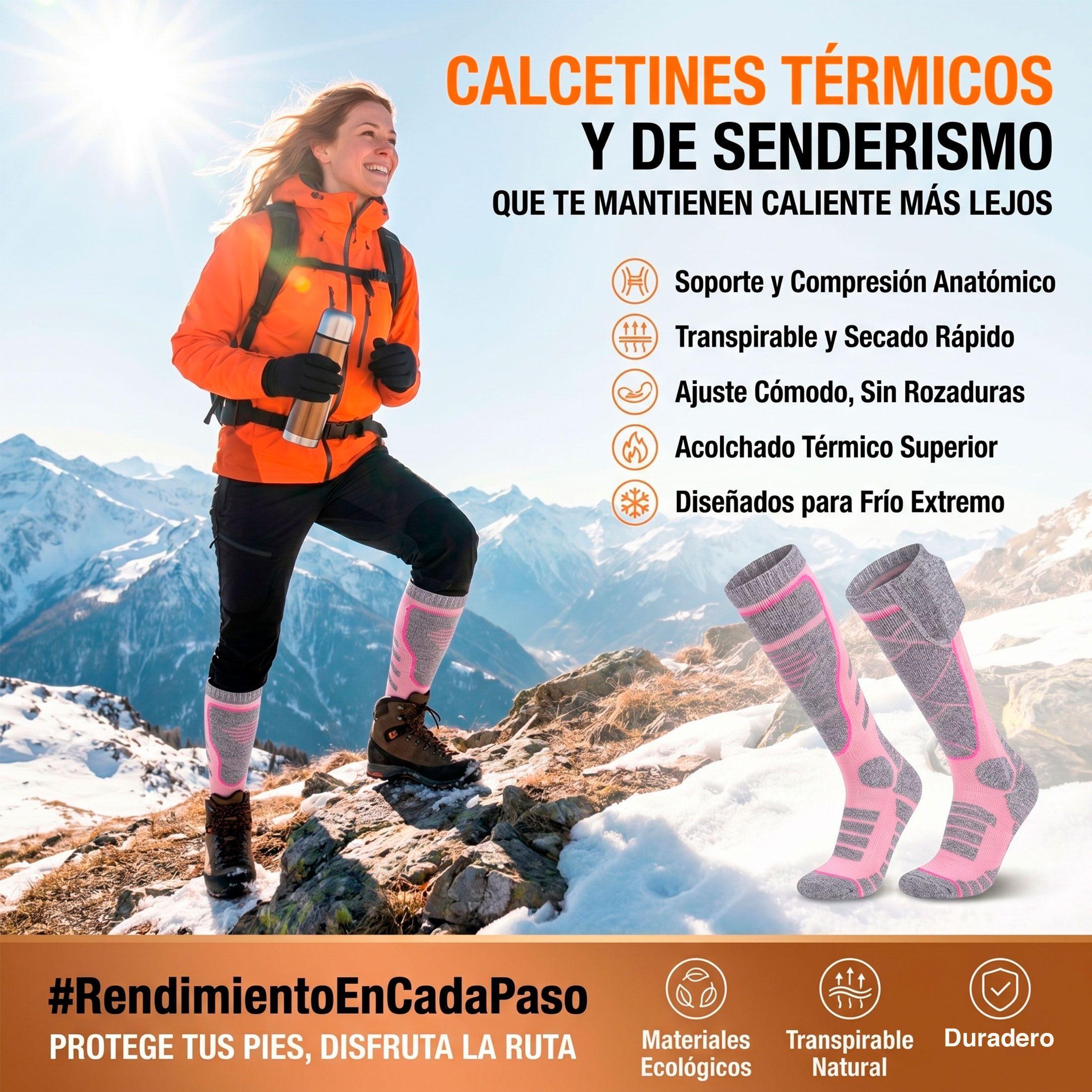 Calcetines Calefactables Talla Unica Gris Heat Holders-6