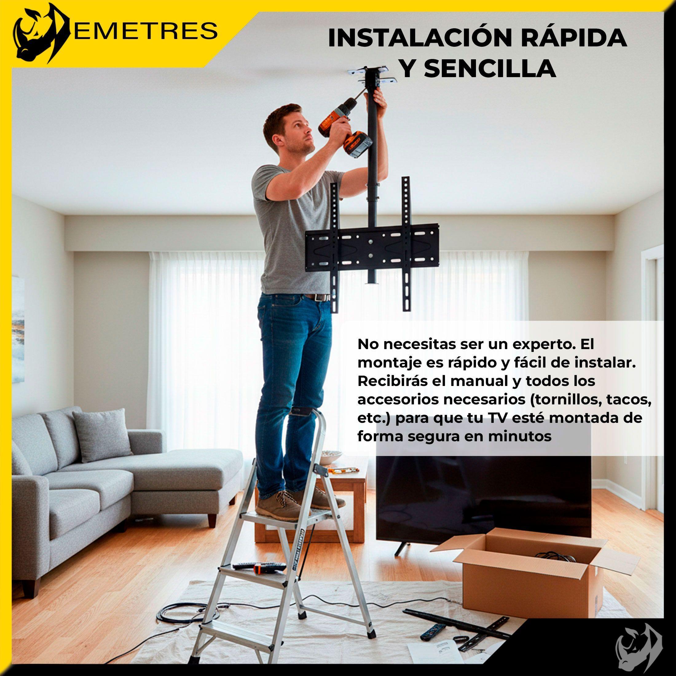 Soporte Tv Techo 360 Grados De 26 A 60 Pulgadas-8