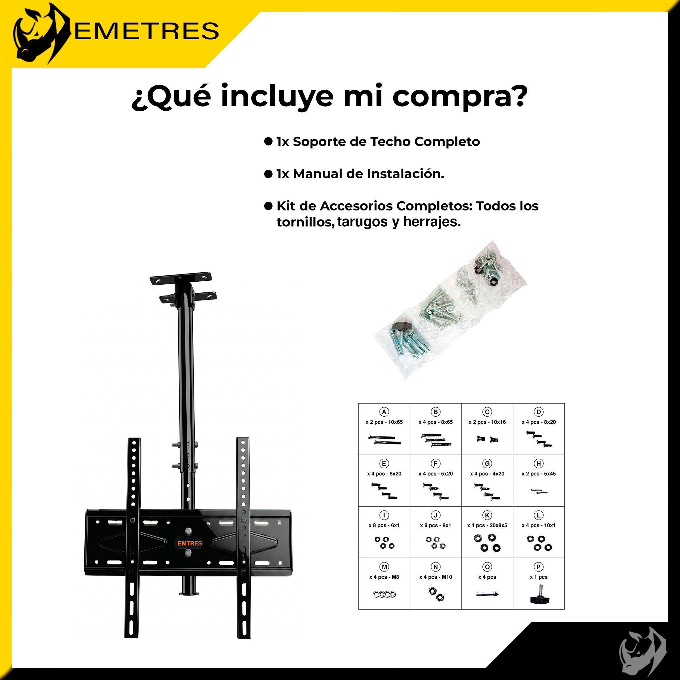 Soporte Tv Techo 360 Grados De 26 A 60 Pulgadas-9
