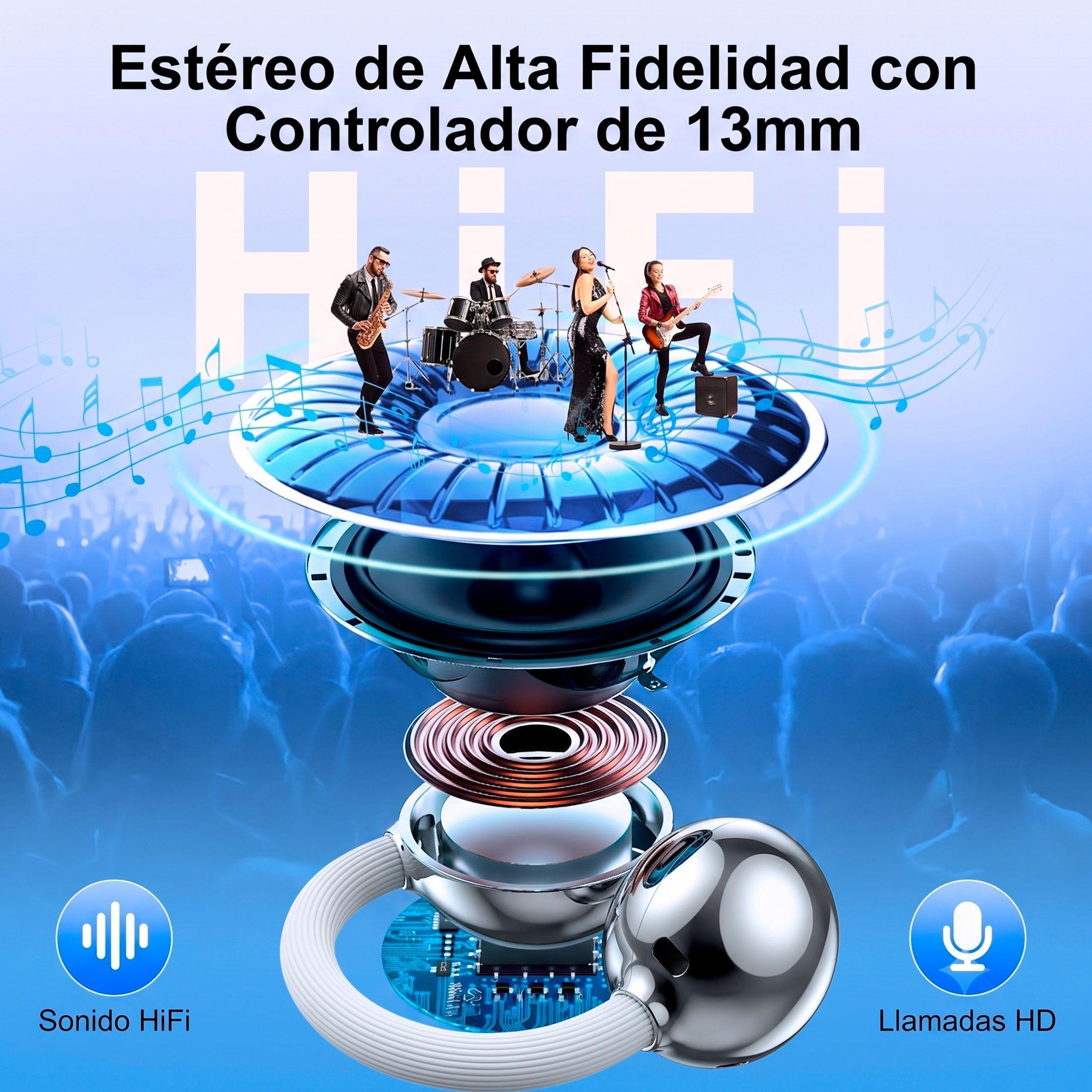 Audifonos Bluetooth Blanco Traductores De 130 Idiomas-5