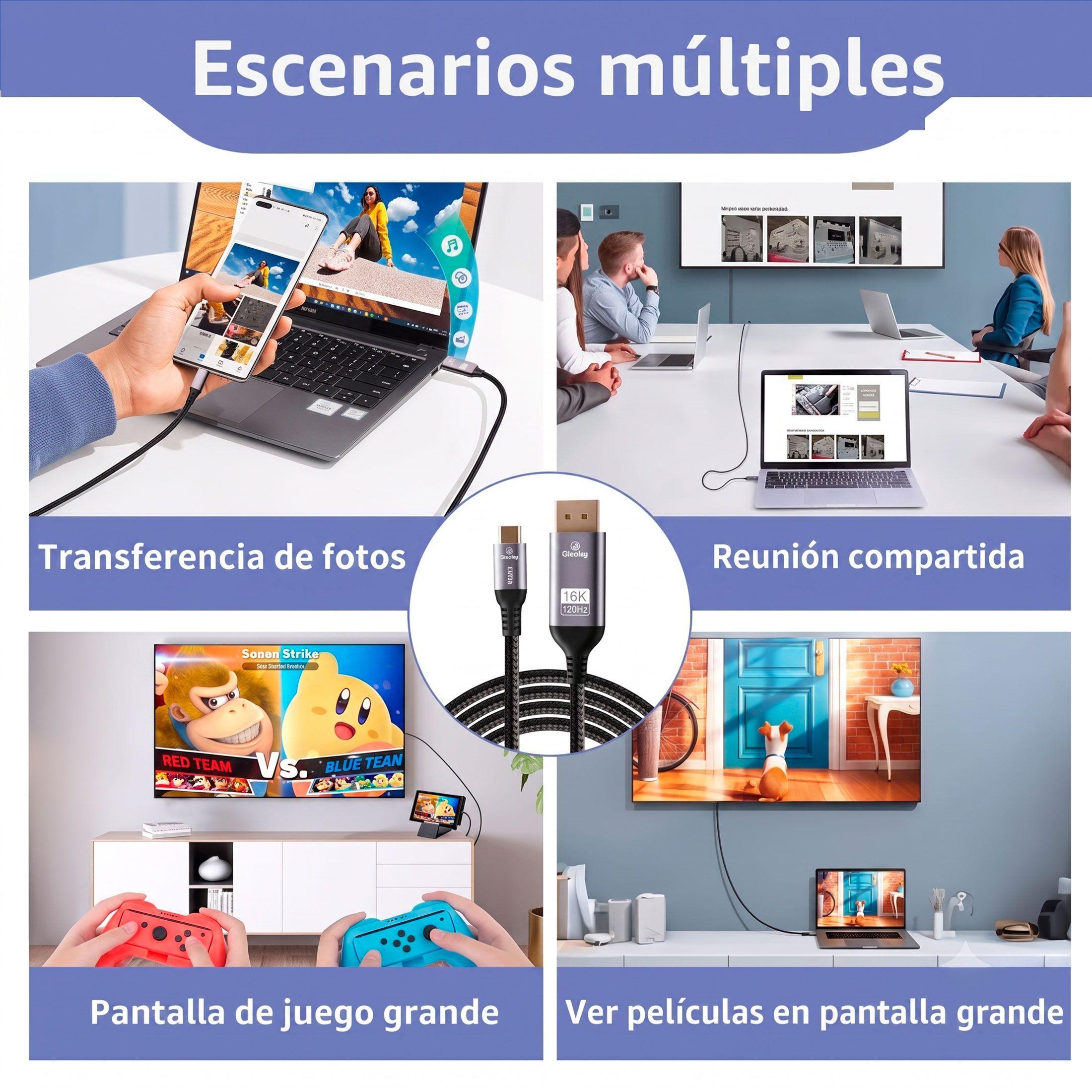 Display Port A Usb C 8k 16k 2m Ultra Hd 240hz-7