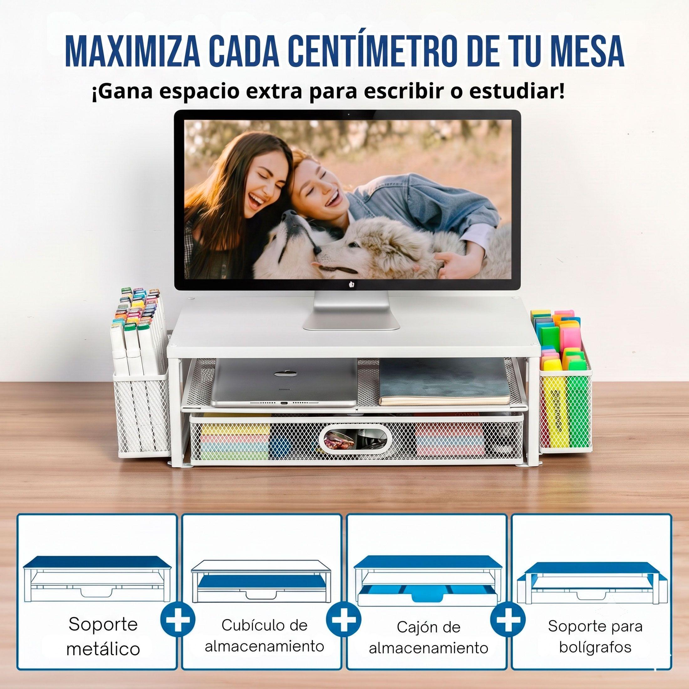 Elevador De Monitor Para Escritorio Alzador Pantalla Pc-3