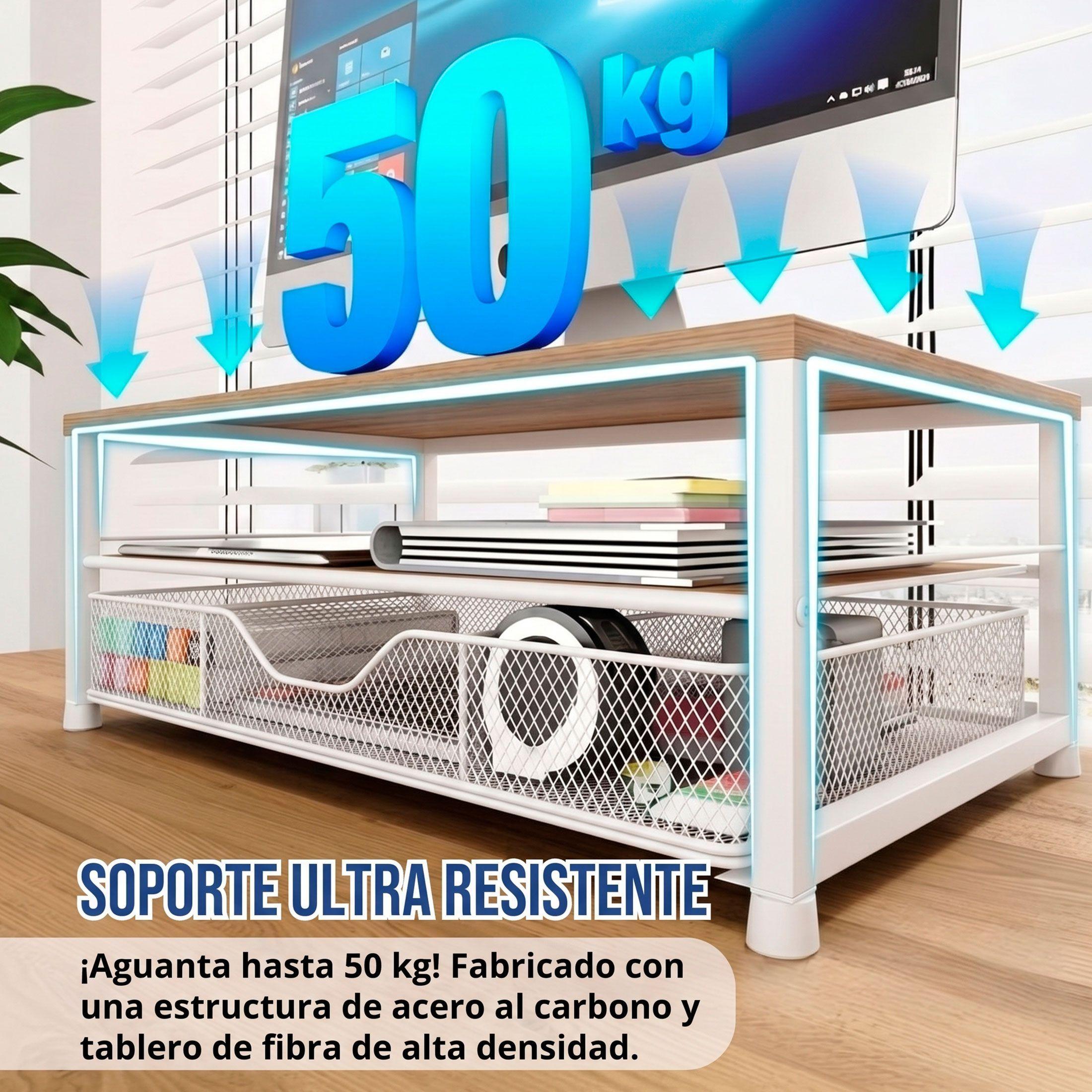 Elevador De Monitor Para Escritorio Alzador Pantalla Pc-4