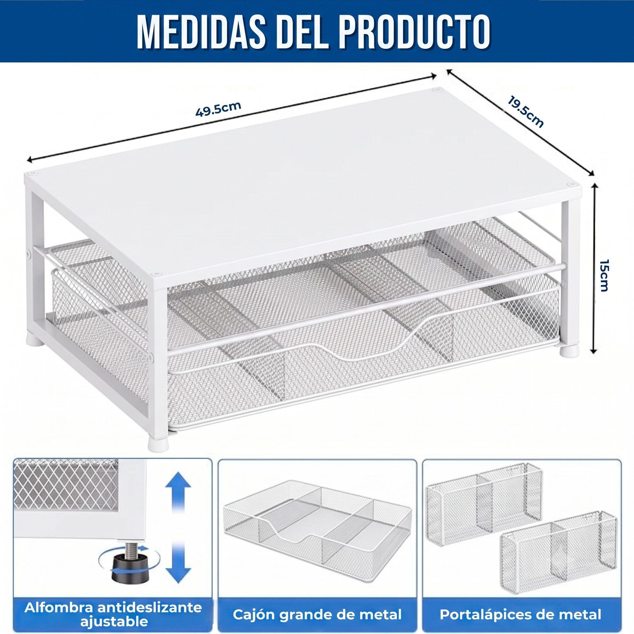 Elevador De Monitor Para Escritorio Alzador Pantalla Pc-9