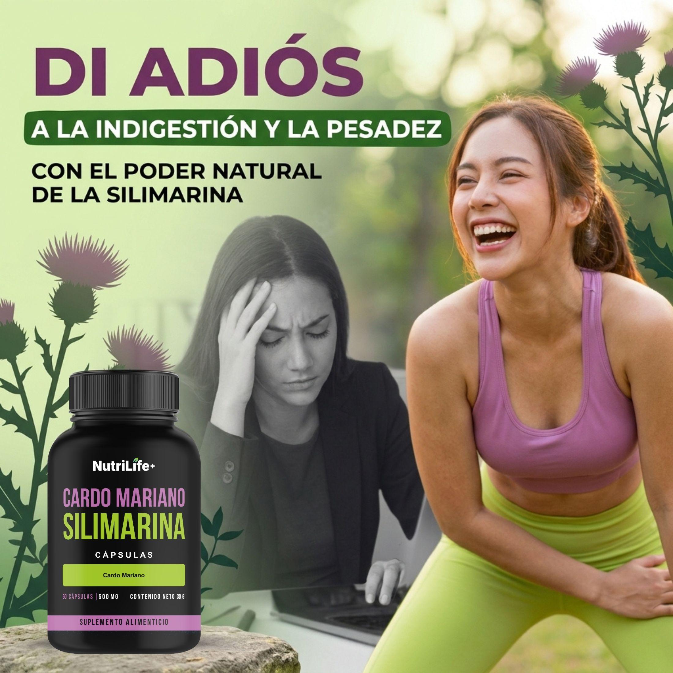 Pack 3 Cardo Mariano Capsulas 500mg Nutrilife Extracto De Cardo Mariano 180 Capsulas-4