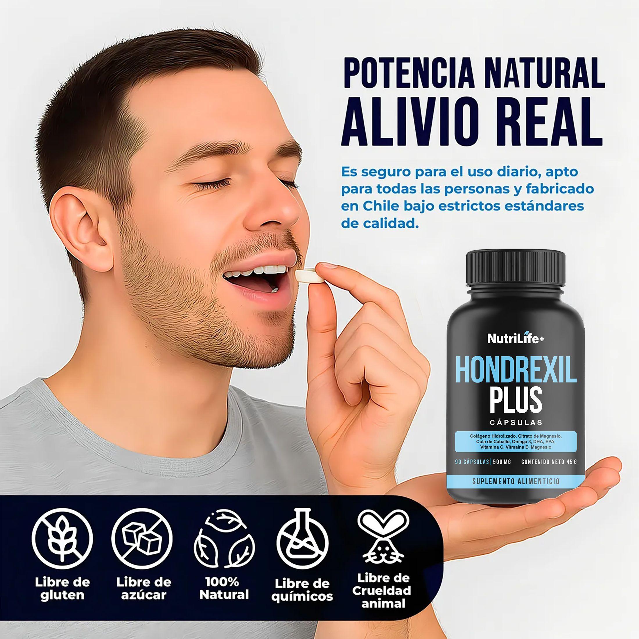 Pack 2 Hondrexil Plus 180 Capsulas Articulaciones Nutrilife+  500mg-4
