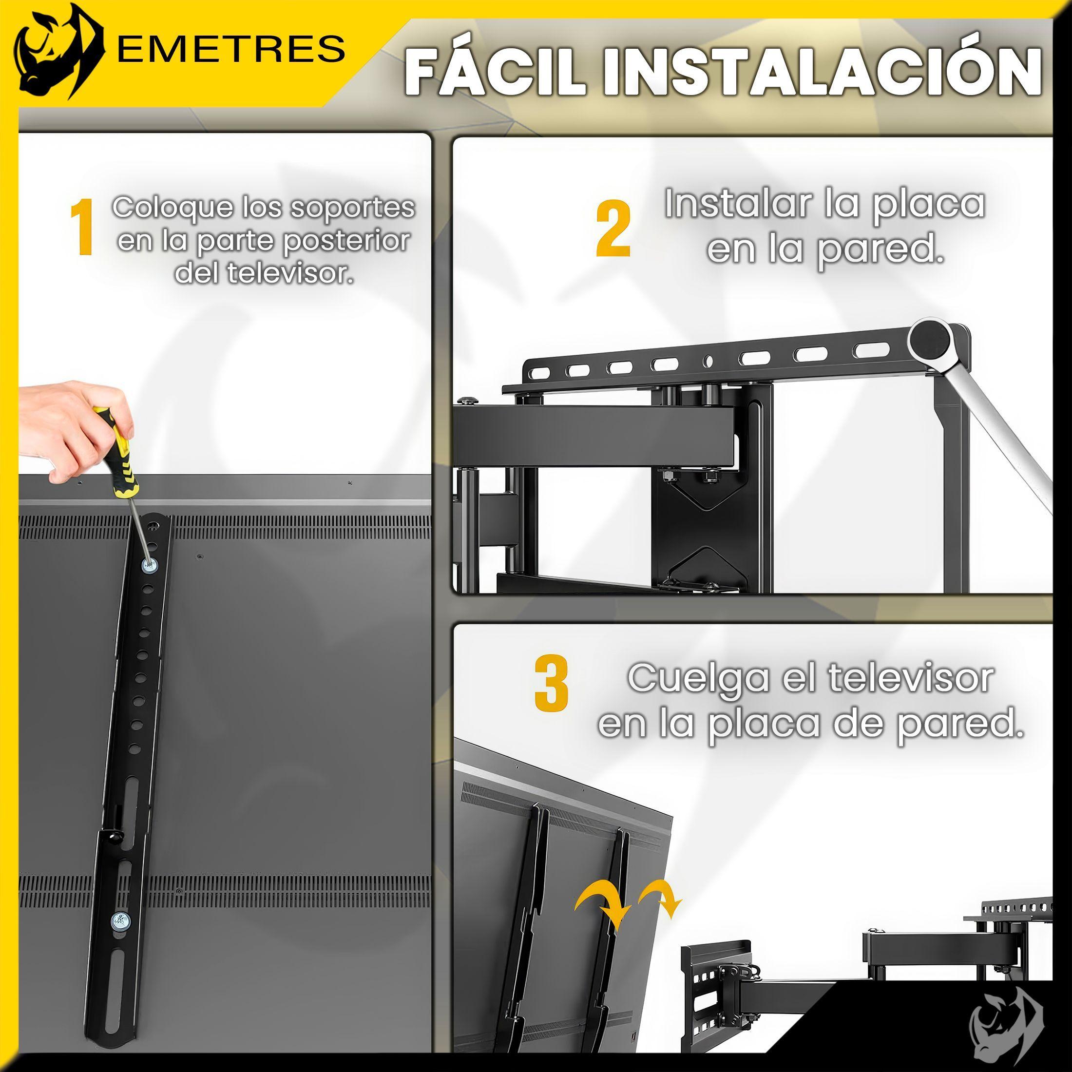 Soporte De Tv Grande De Hasta 100 Pulgadas, Soporte Tv 45 55 85 Base Tv-7