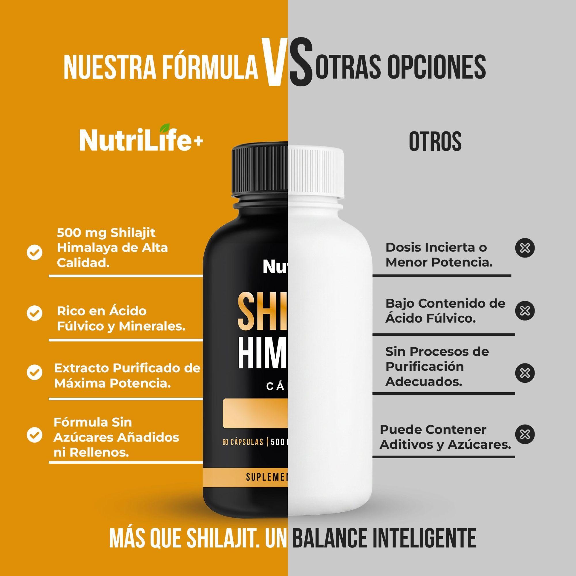 Shilajit En C psulas Nutrilife Suplemento Antienvejecimiento Natural-6