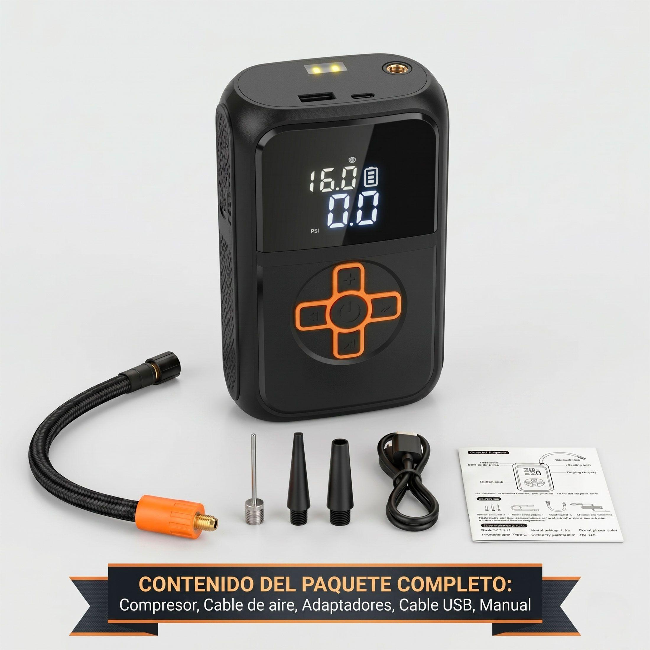 Inflador De Ruedas Portatil Emetres Neumaticos Moto Bicicleta Balones-2