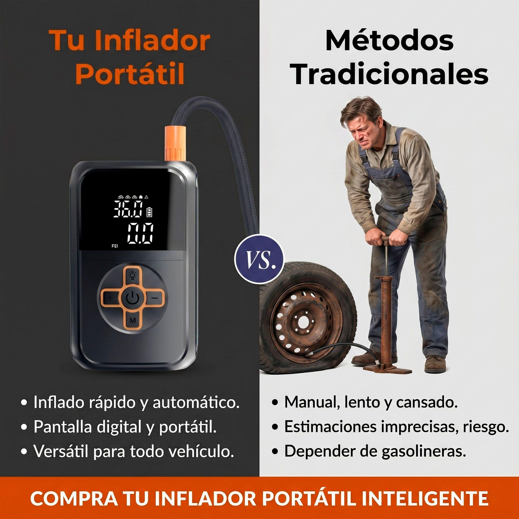 Inflador De Ruedas Portatil Emetres Neumaticos Moto Bicicleta Balones-7