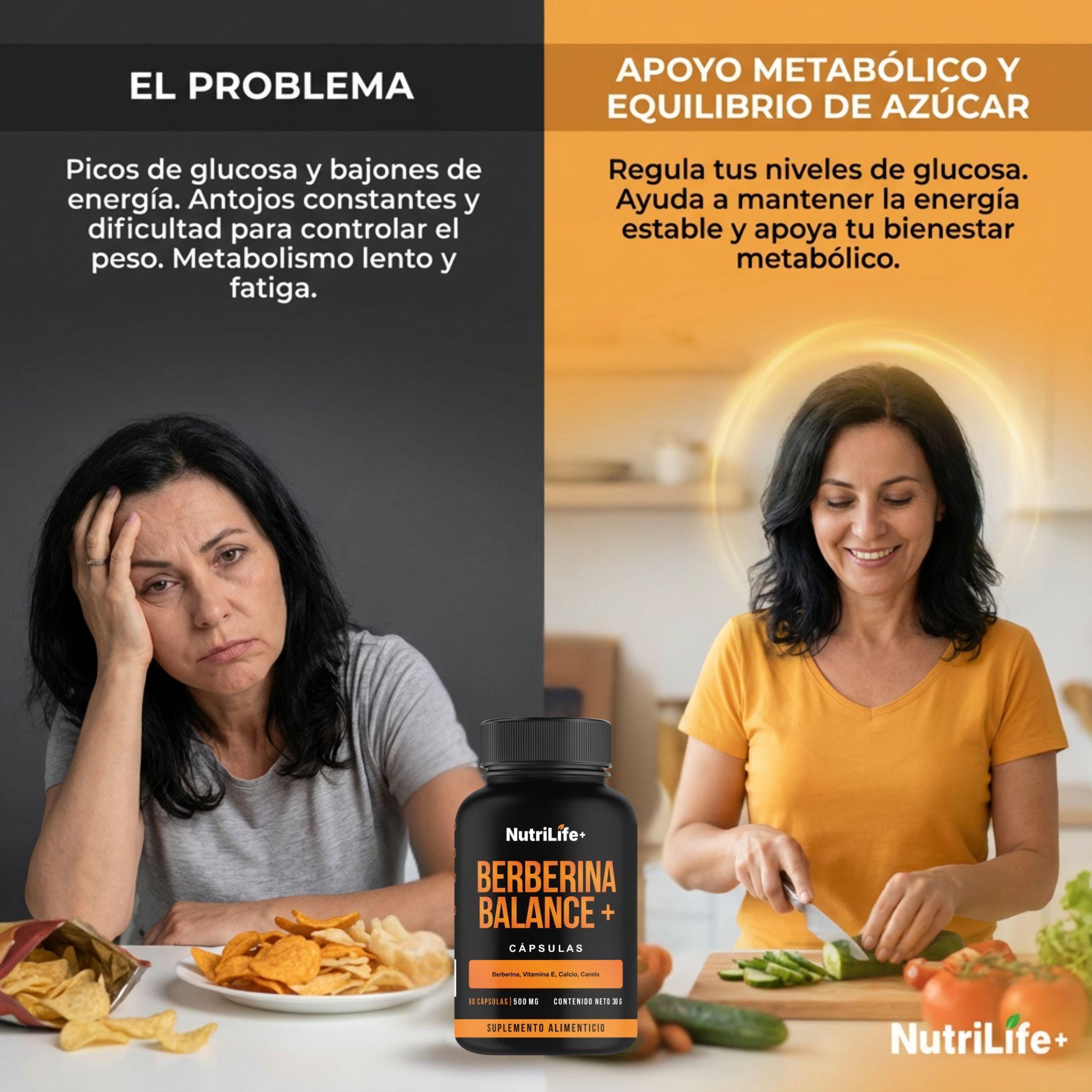 Berberina 60 Capsulas Nutrilife+ 500 Mg Soporte De Glucosa Suplementos Sin Sabor-2