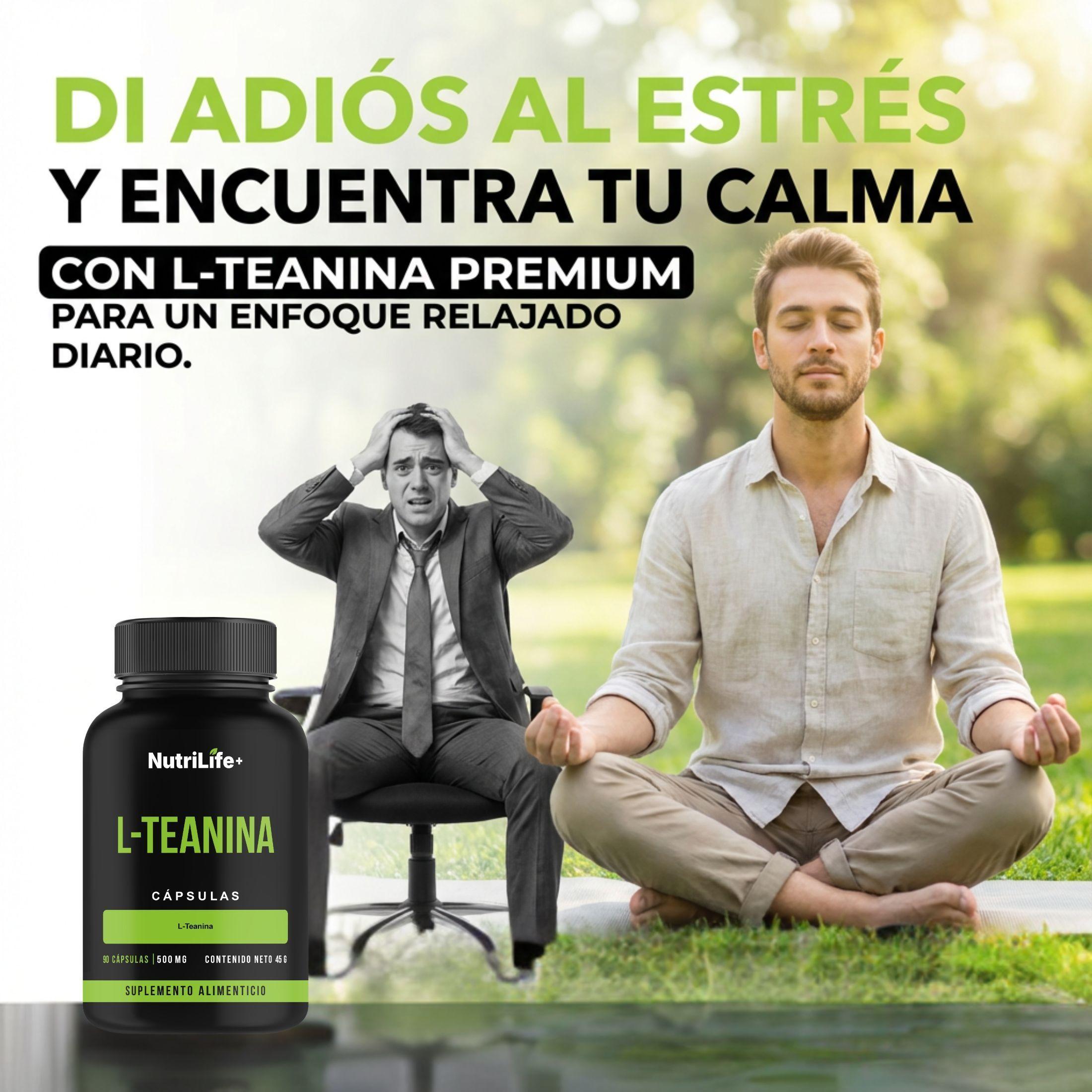 Pack 3 L teanina 500mg Nutrilif 90 Capsulas Te Verde L Teanina Suplemento Para Concentracion Sue o-4