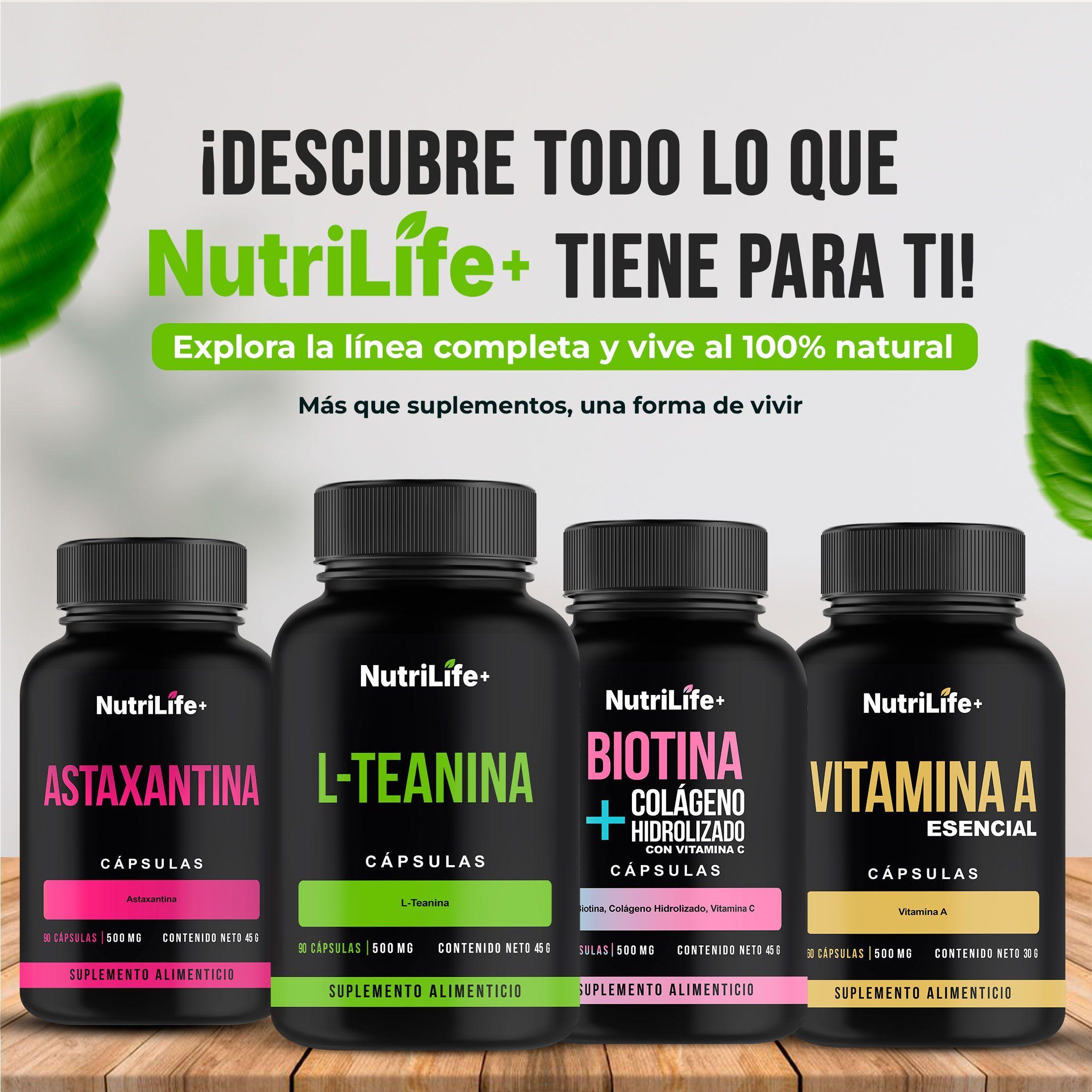 Pack 3 L teanina 500mg Nutrilif 90 Capsulas Te Verde L Teanina Suplemento Para Concentracion Sue o-8