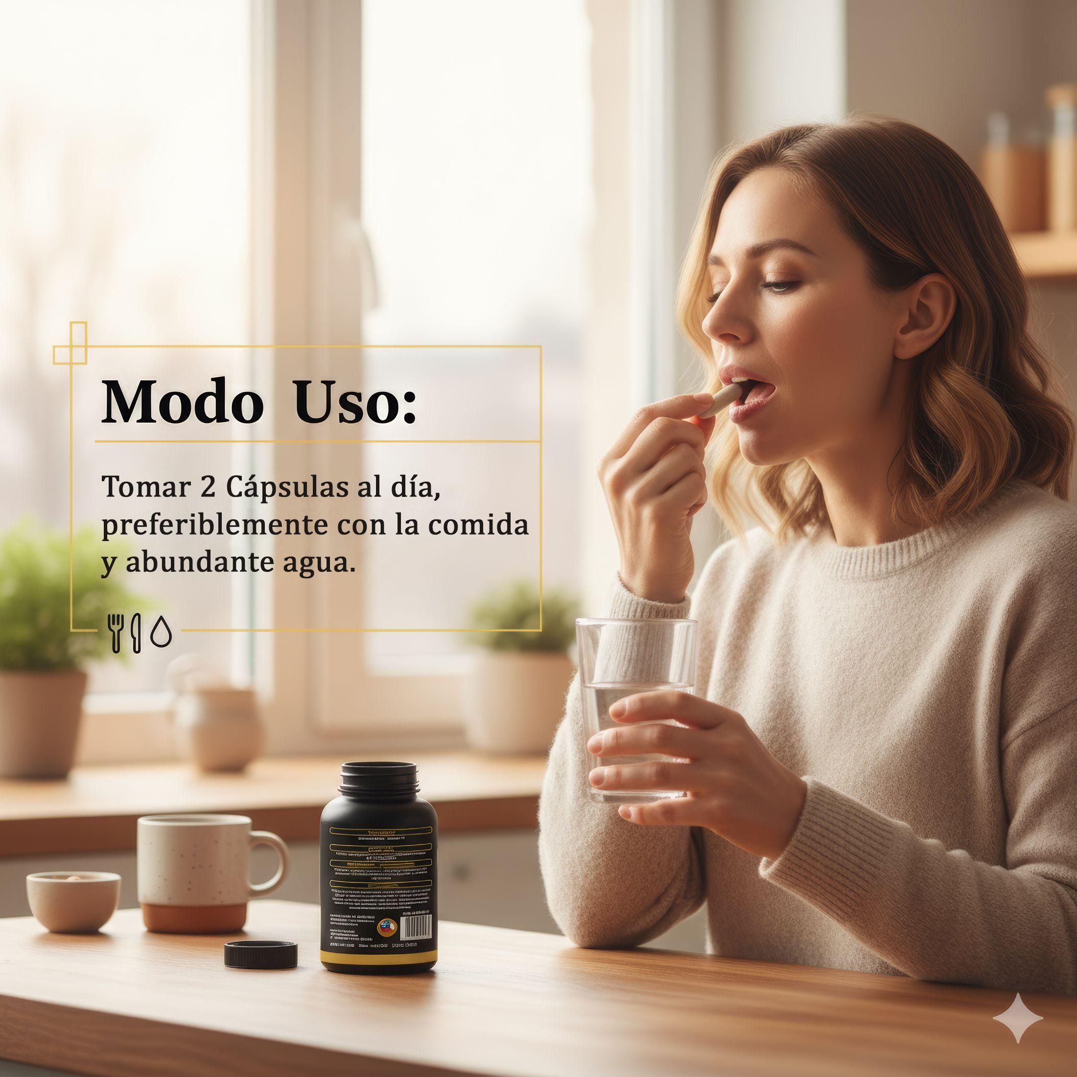 Pack 2 Melena De Leon Plus Hongo 180 Capsulas Nutrilife+ Sin Sabor Bienestar -5