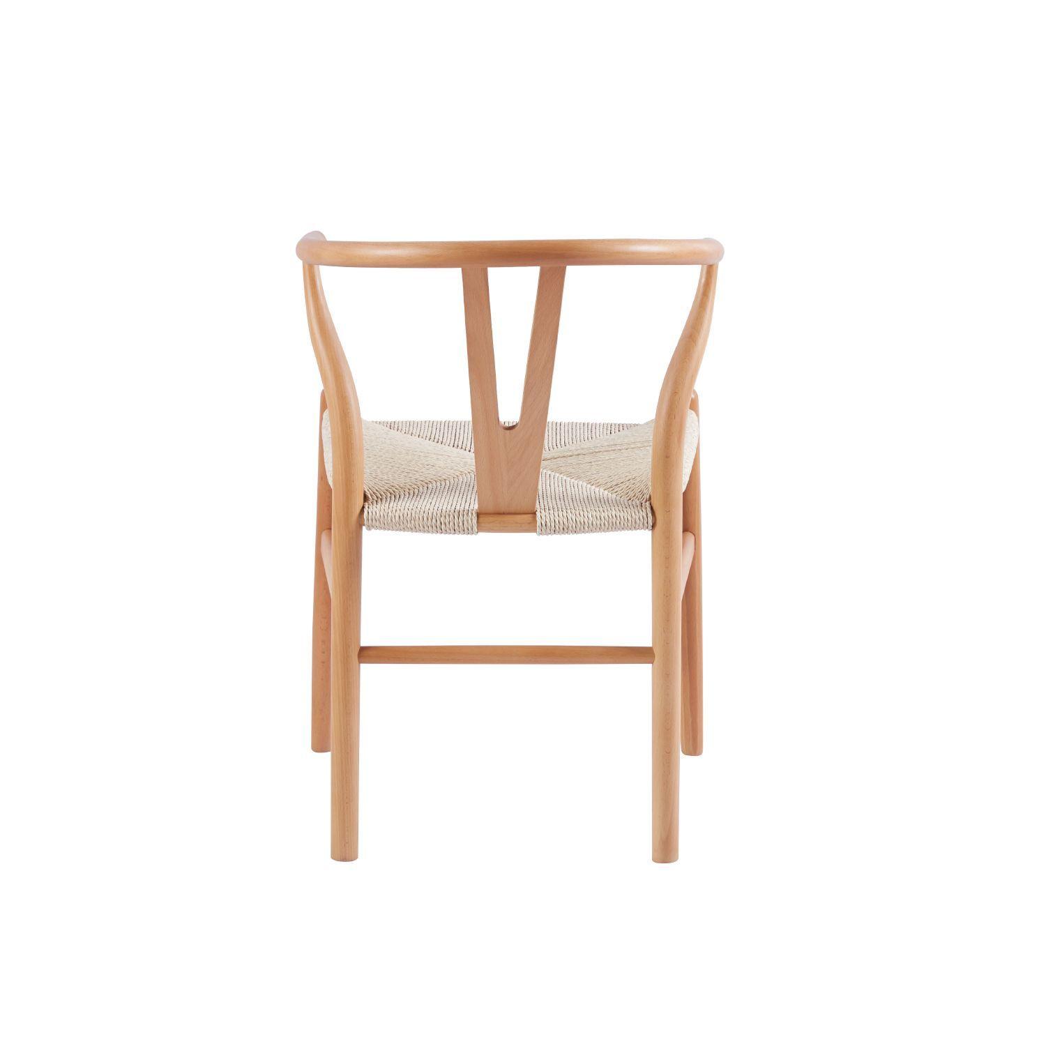 Silla Comedor Wishbone Rattan-4