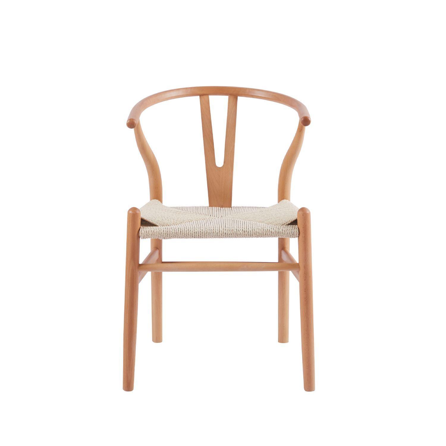 Silla Comedor Wishbone Rattan-3