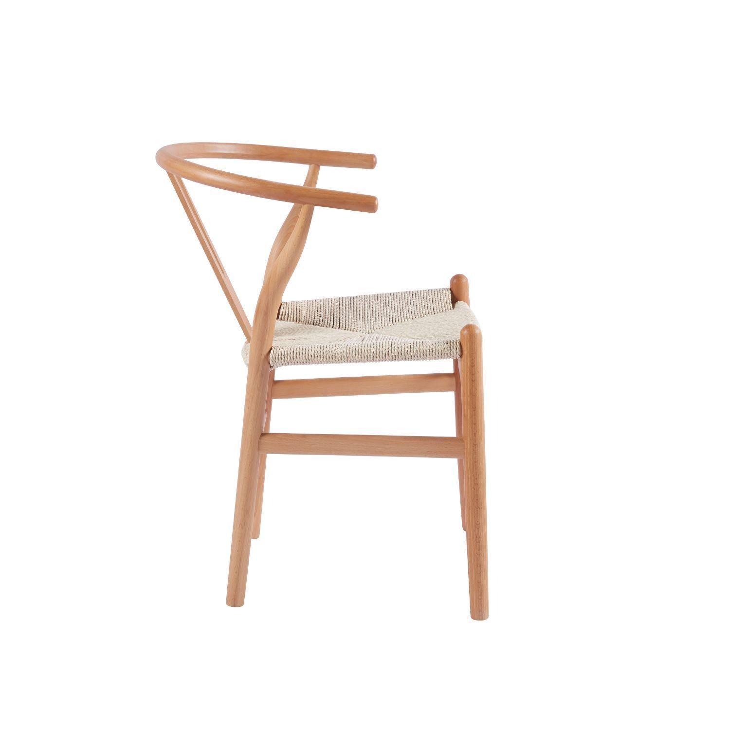 Silla Comedor Wishbone Rattan-2