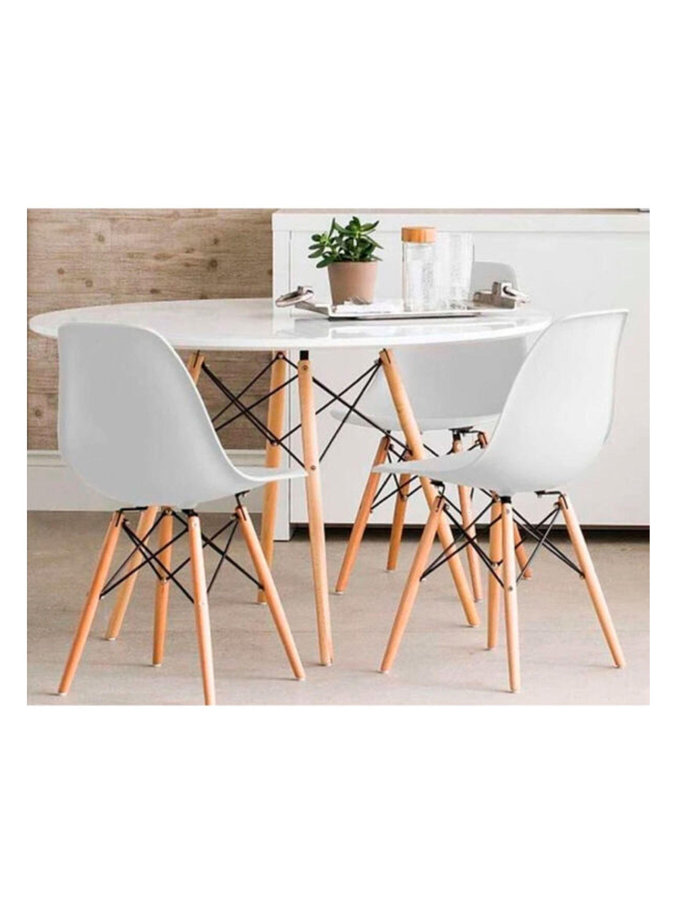 Mesa Eames Redonda 100 cm Blanca-2