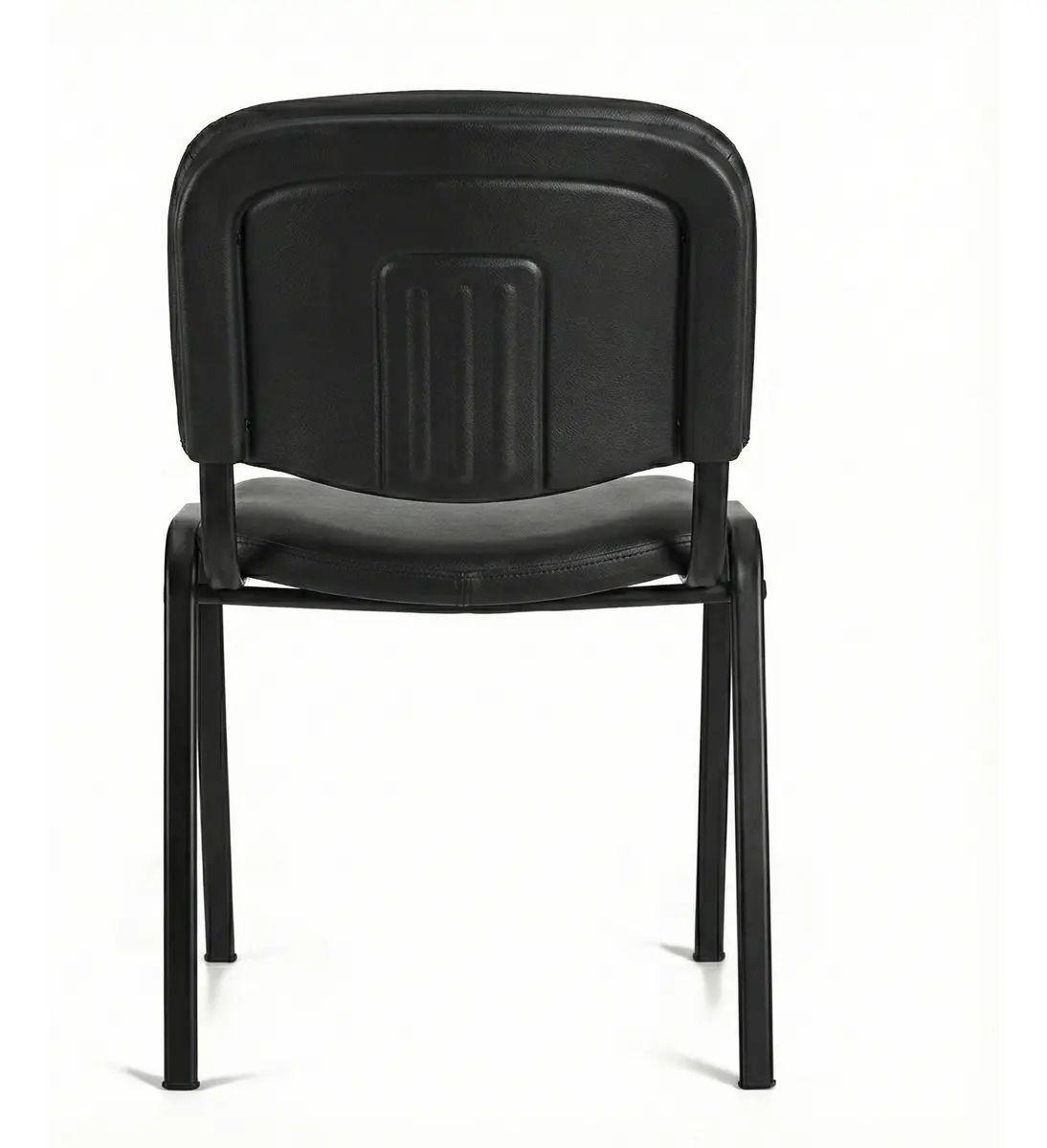 Silla Visita Iso Ecocuero Negro-2