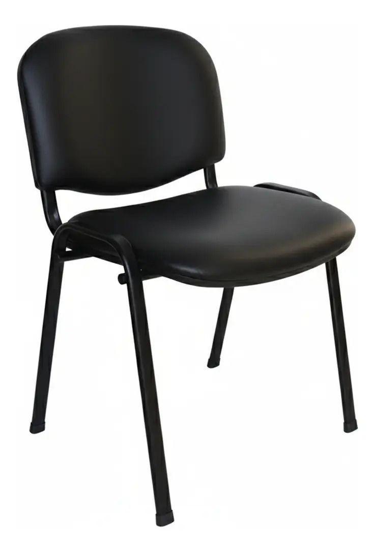 Silla Visita Iso Ecocuero Negro-0