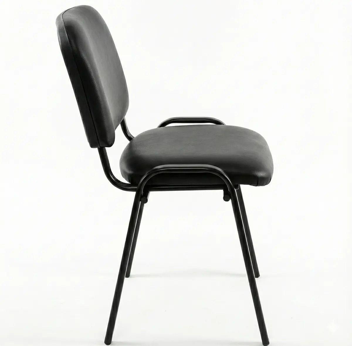Silla Visita Iso Ecocuero Negro-1