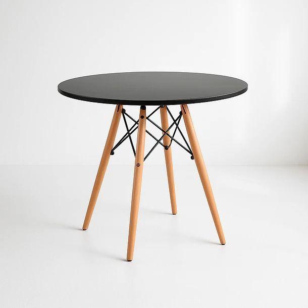 Mesa Eames Redonda 80 Negro-0