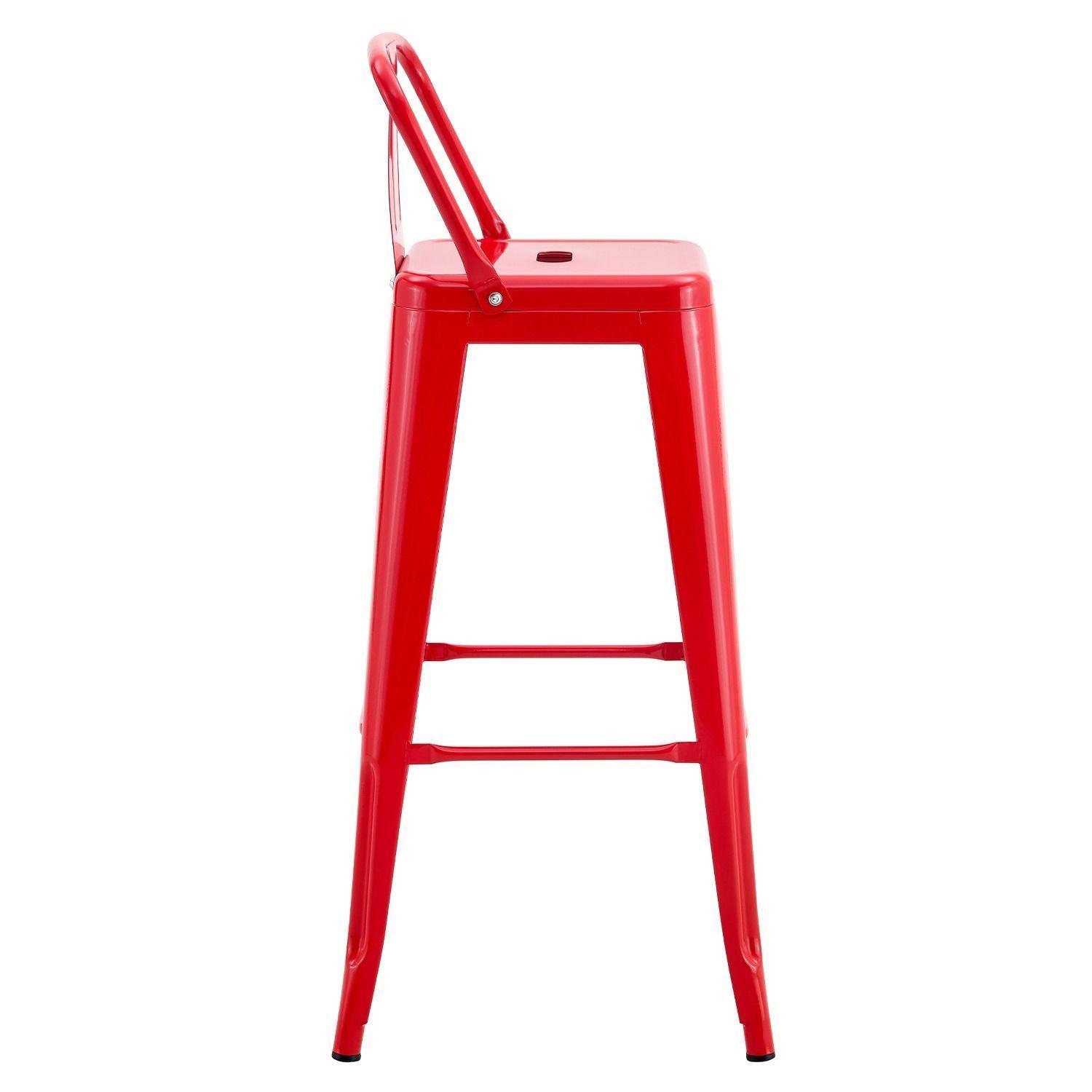Piso Bar Met lico Tolix Rojo 64 cm-2