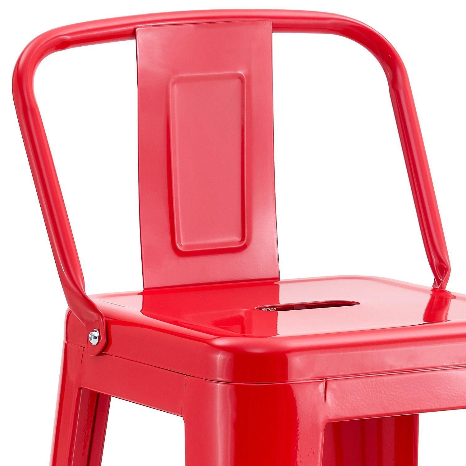 Piso Bar Met lico Tolix Rojo 64 cm-3