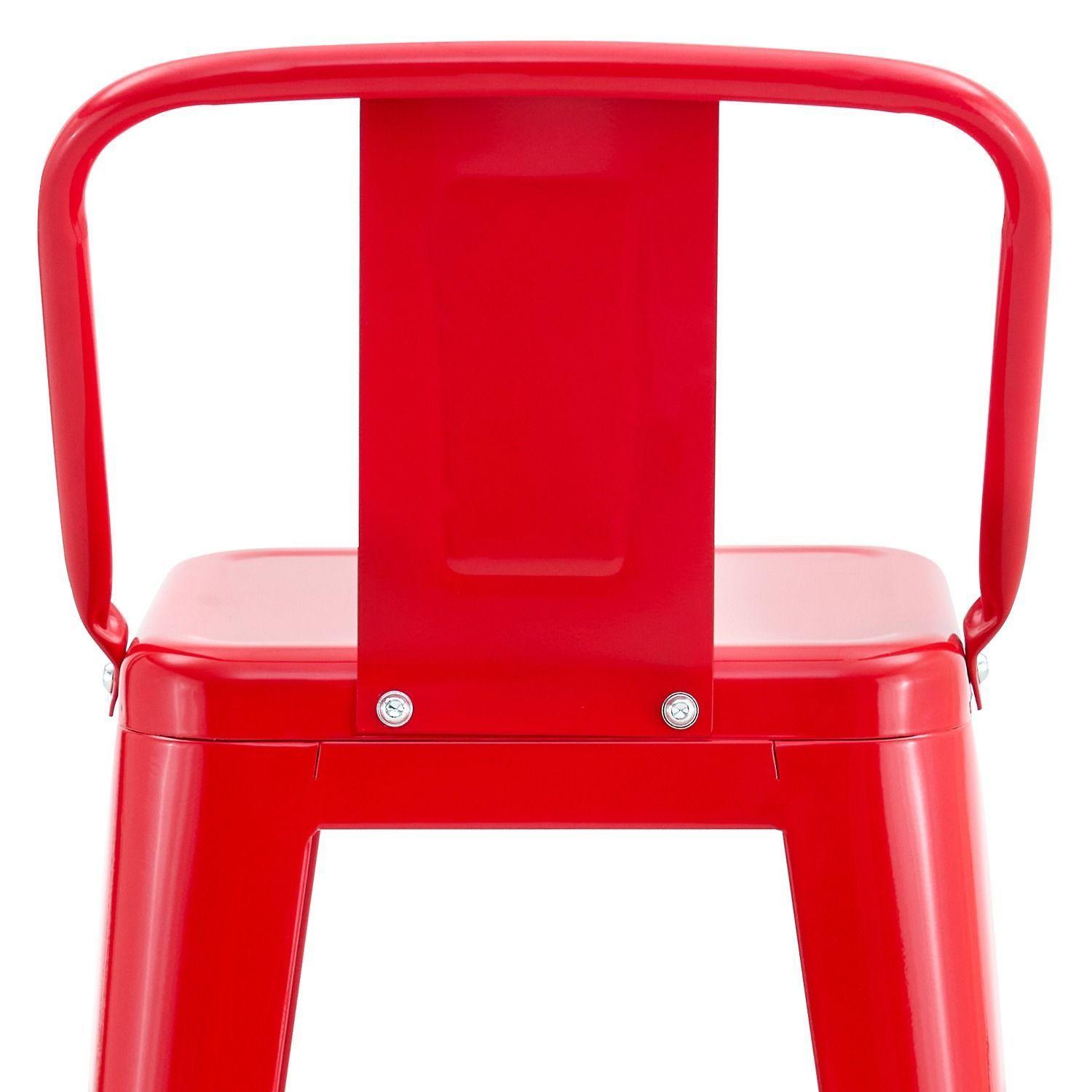 Piso Bar Met lico Tolix Rojo 64 cm-5