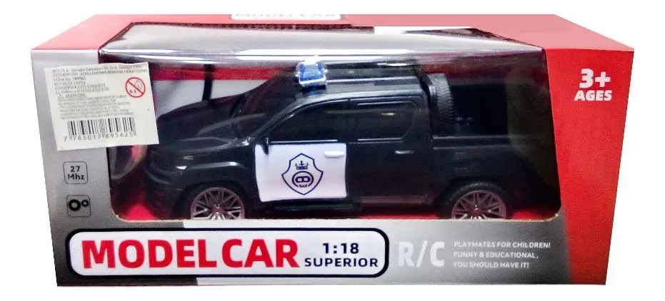 Auto A Control Remoto De 4 Direcciones , Pick Up Policial-4