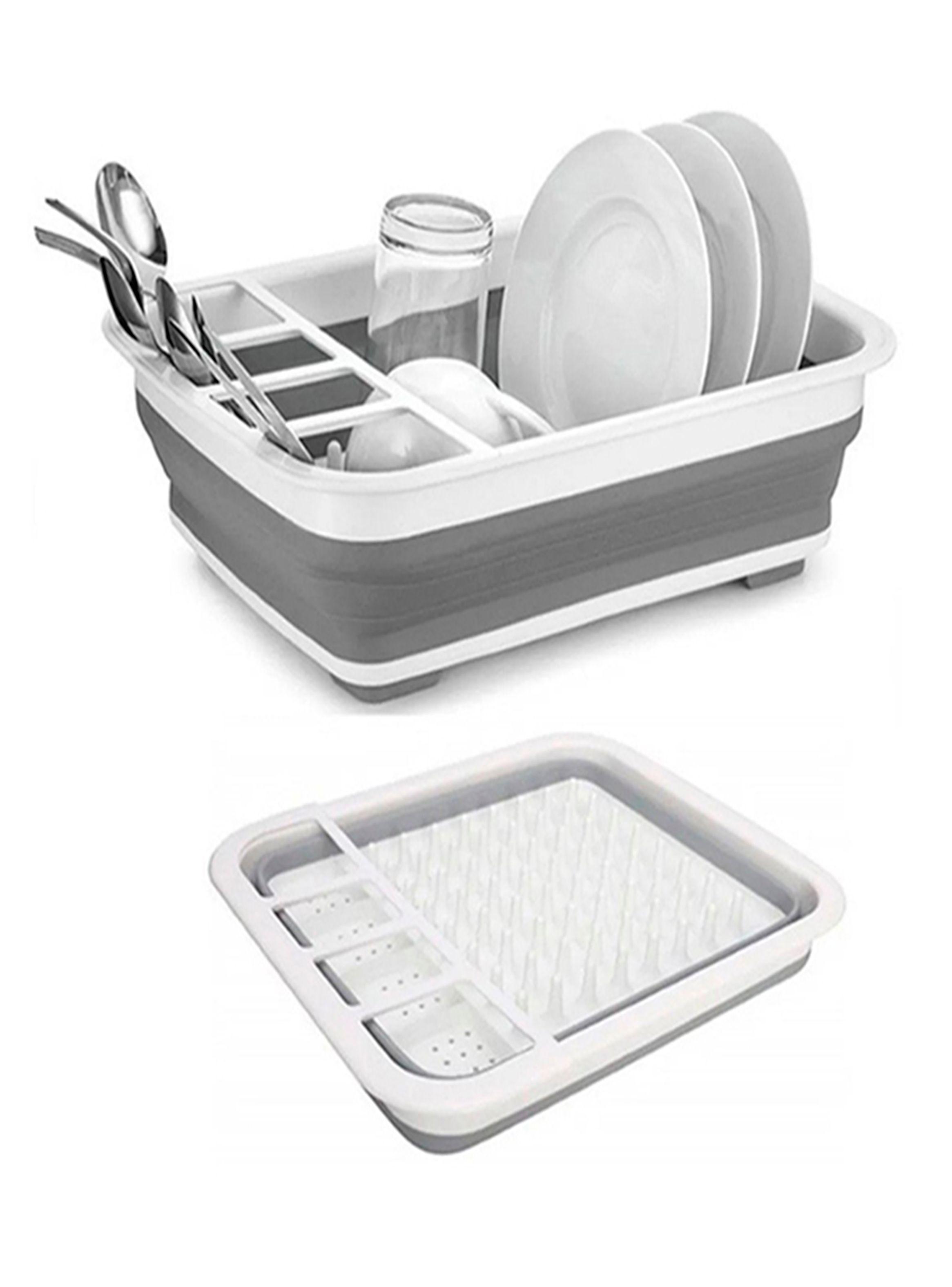 set basurero portatil + secaplatos escurridor -2