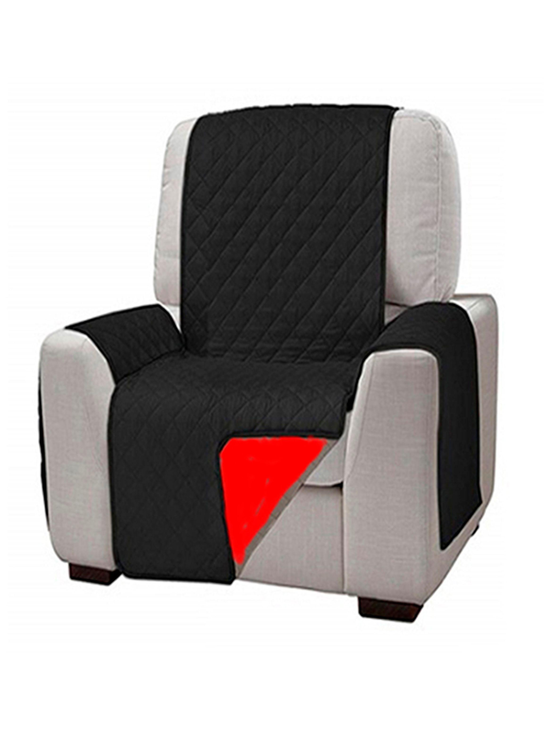 Cobertor sofa 1 cuerpo negro reversible-0