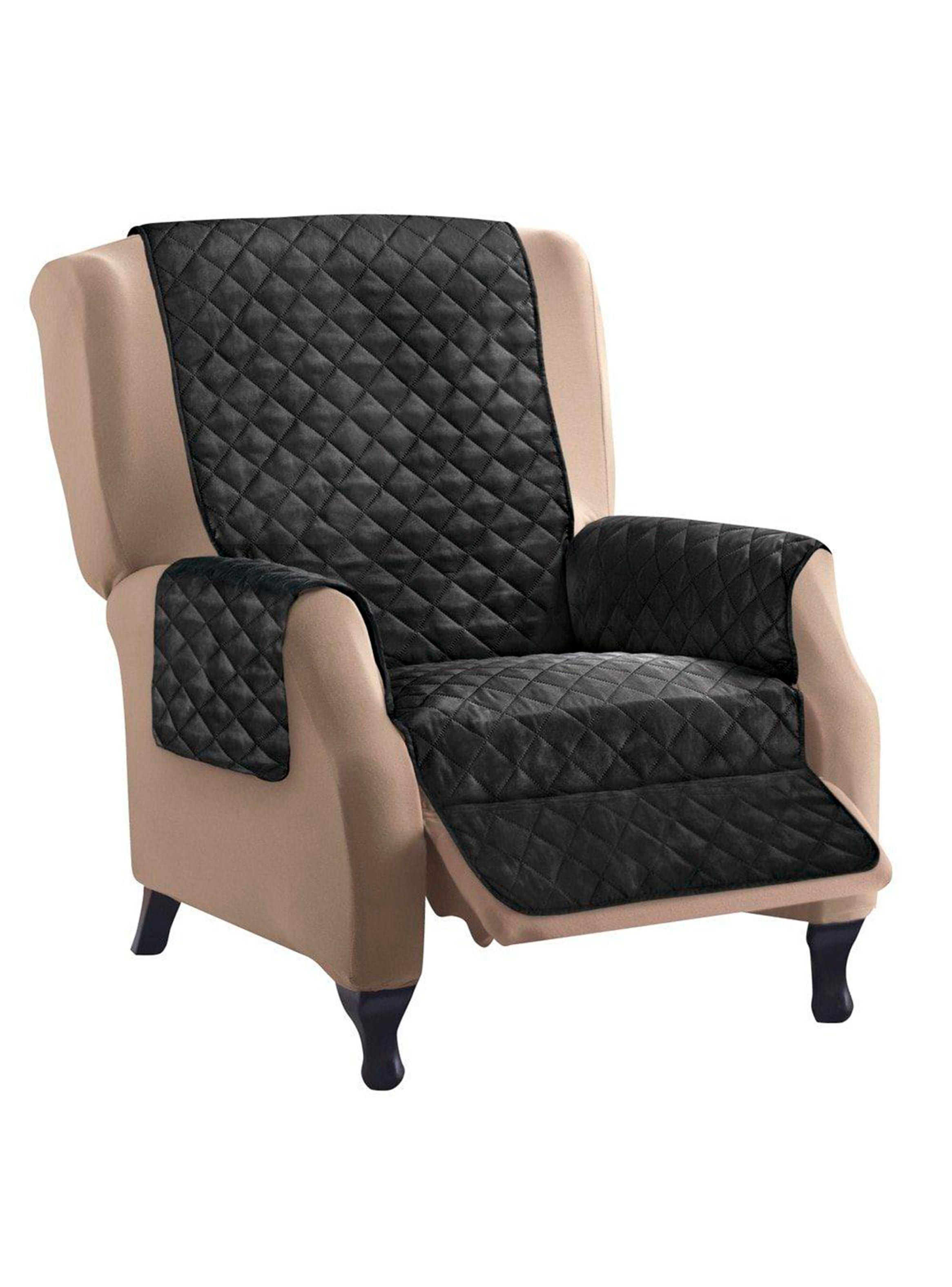 Cobertor sofa 1 cuerpo negro reversible-1