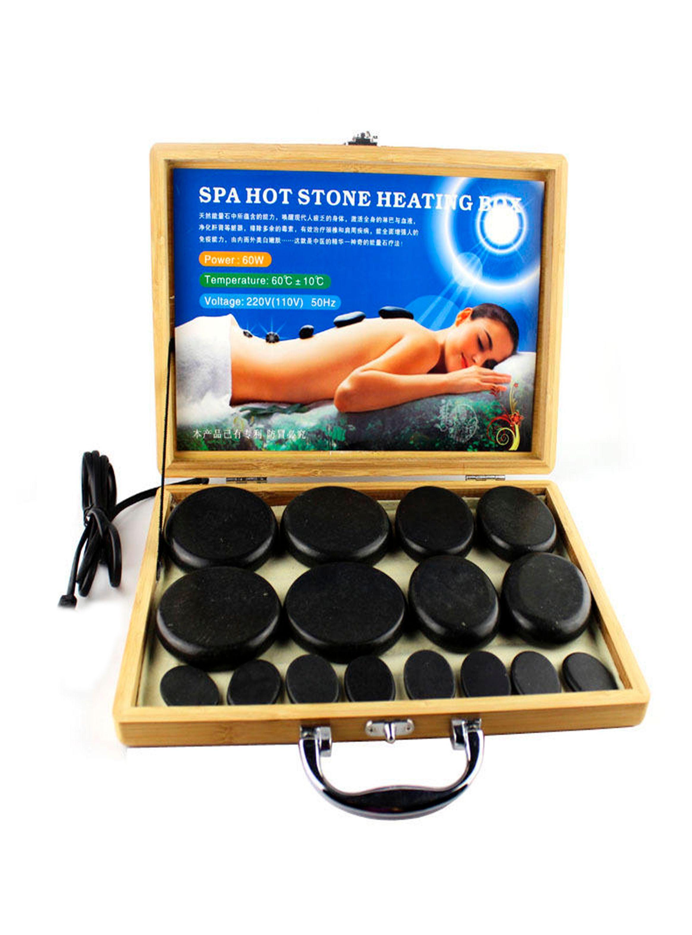 set de 16 piedras calientes maleta cargador usb-0