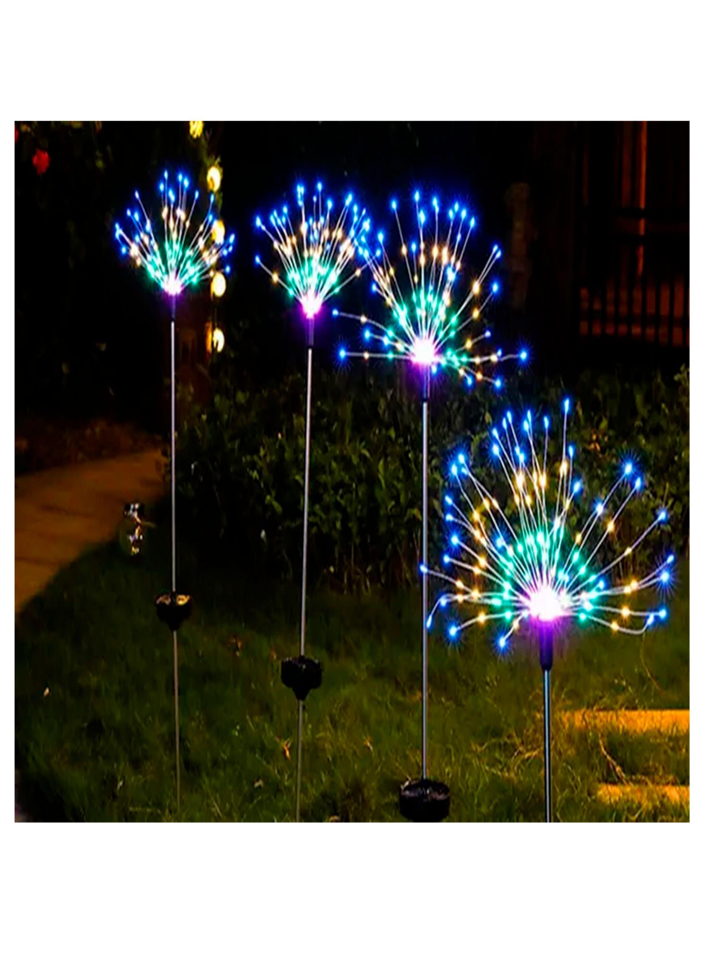 2 Estaca solar Fuegos artificiales multicolor-2