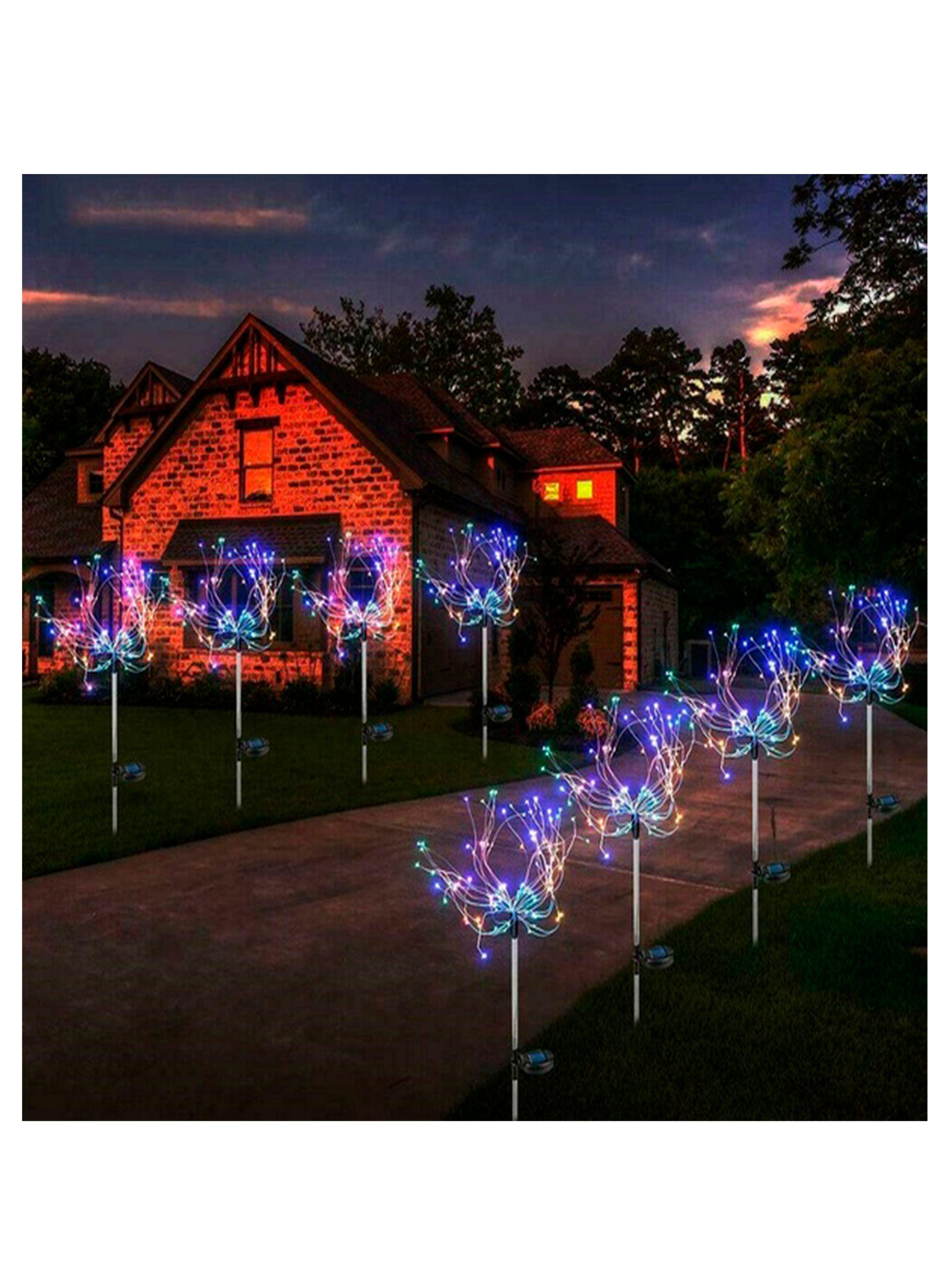 2 Estaca solar Fuegos artificiales multicolor-1