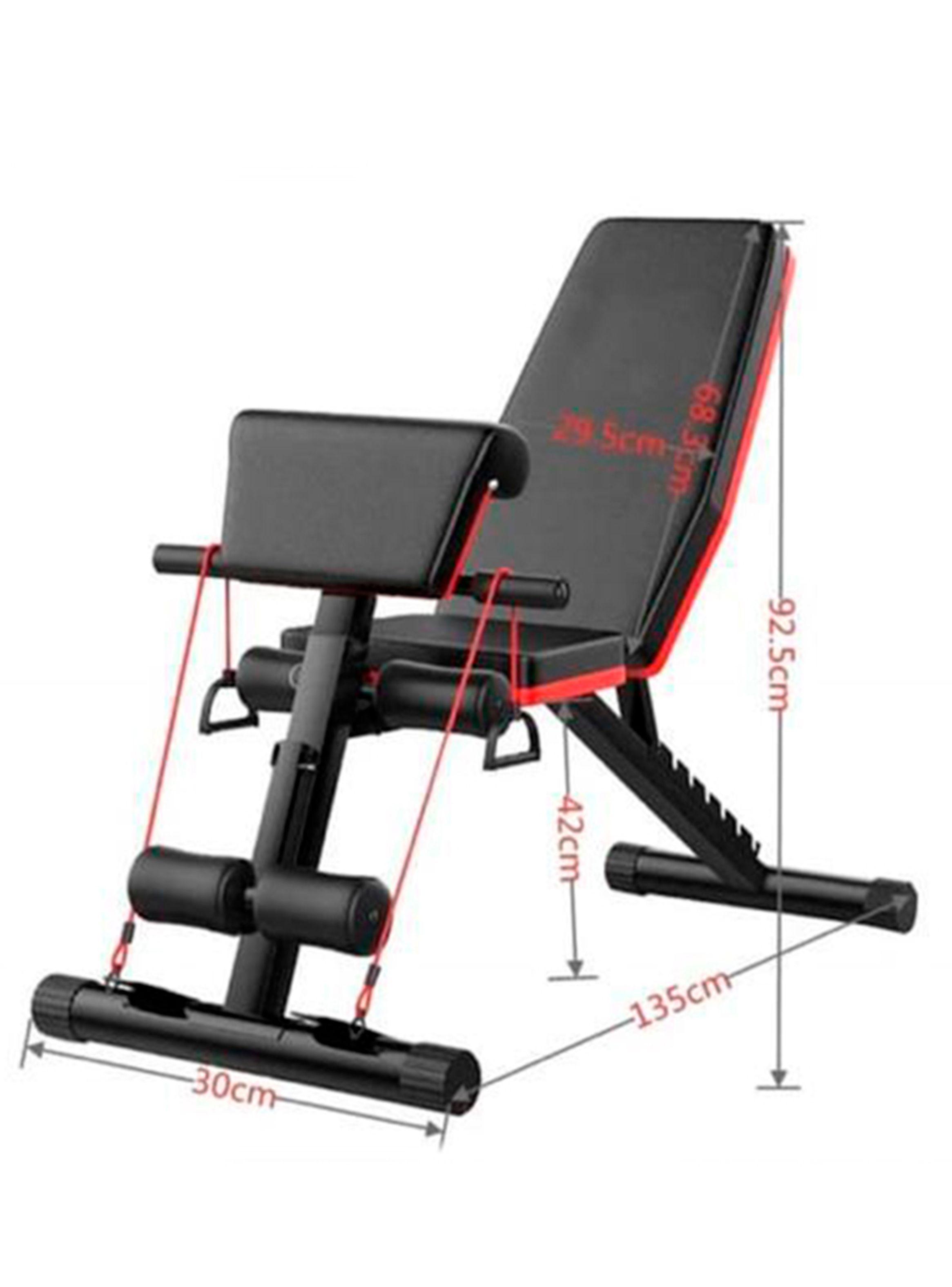 BANCO MULTIFUNCIONAL CON RESPALDO HOME FITNESS-2